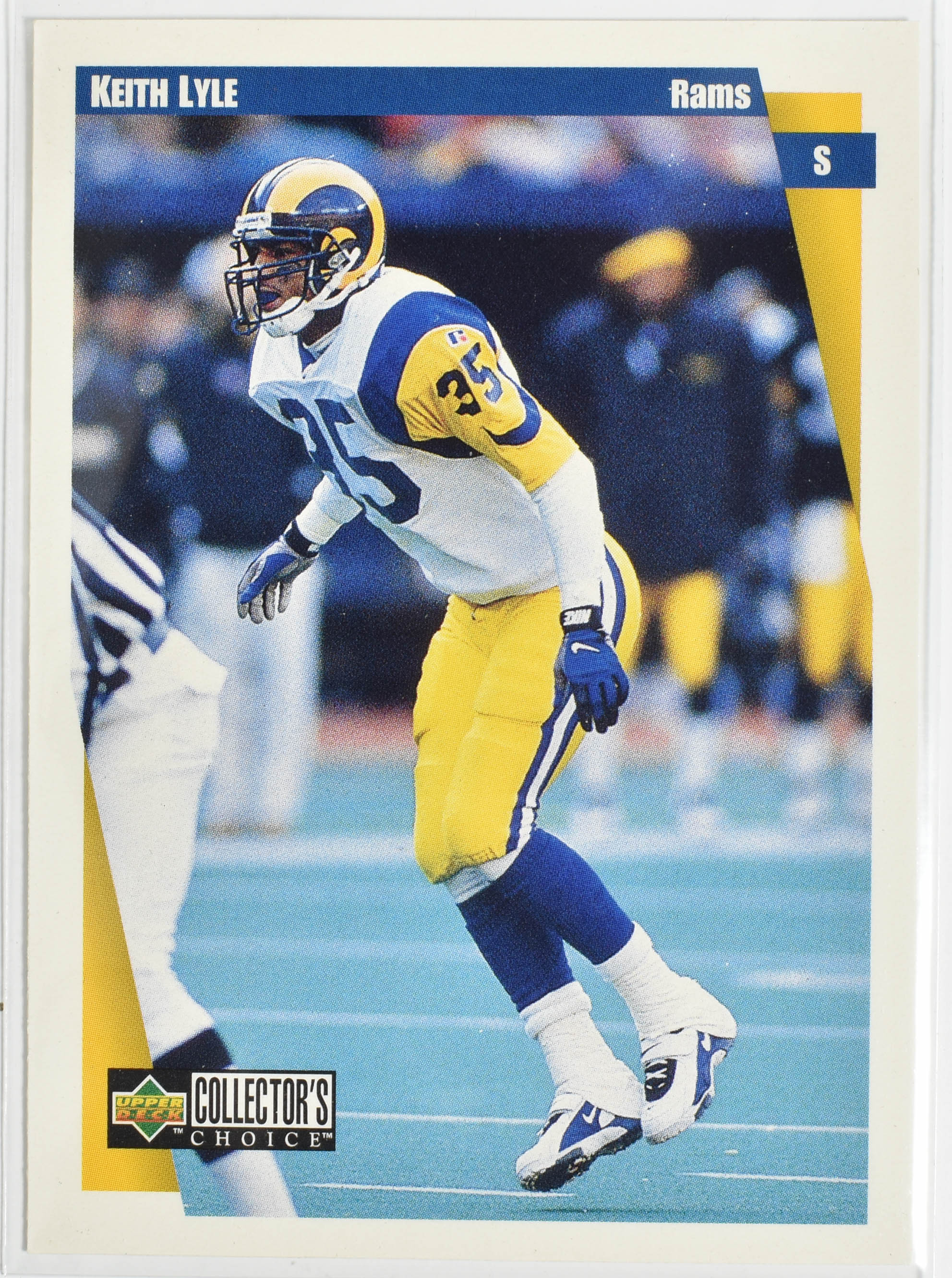 Keith Lyle 258 Upper Deck 1997 Rams Football Card