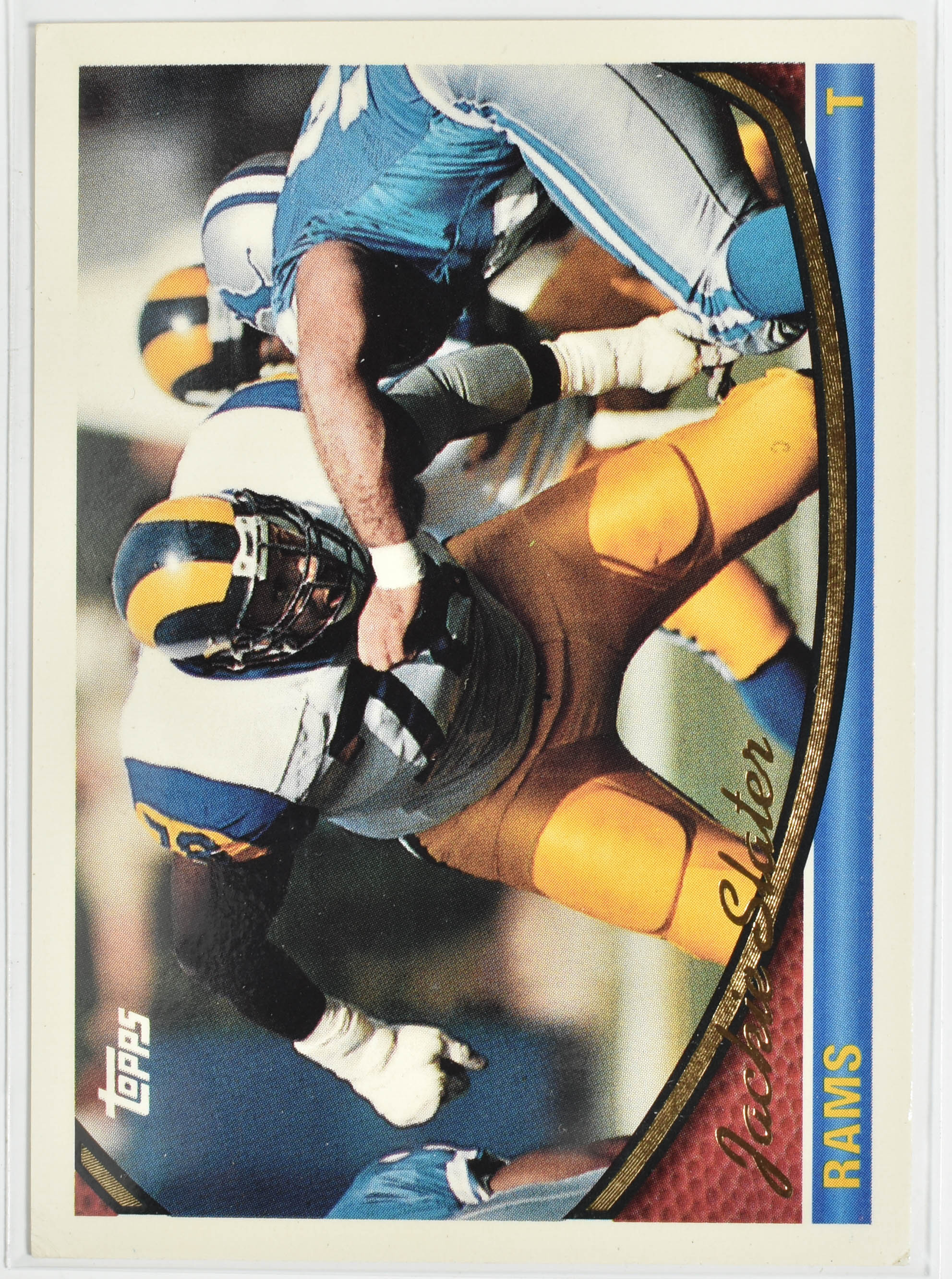 Jackie Slater 390 Topps 1994 Rams Football Card