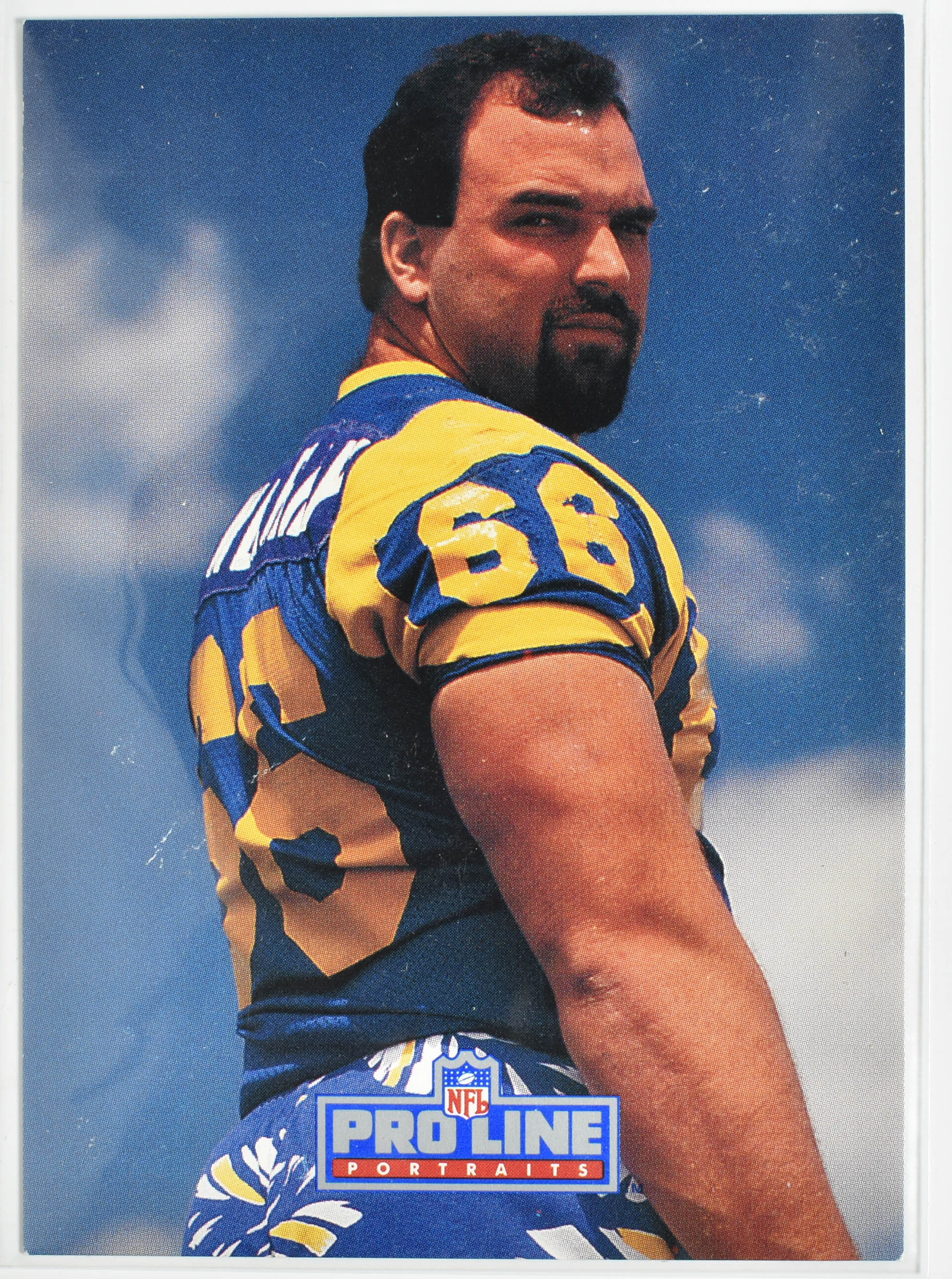 Tom Newberry 129 Pro Line 1991 Rams Football Card