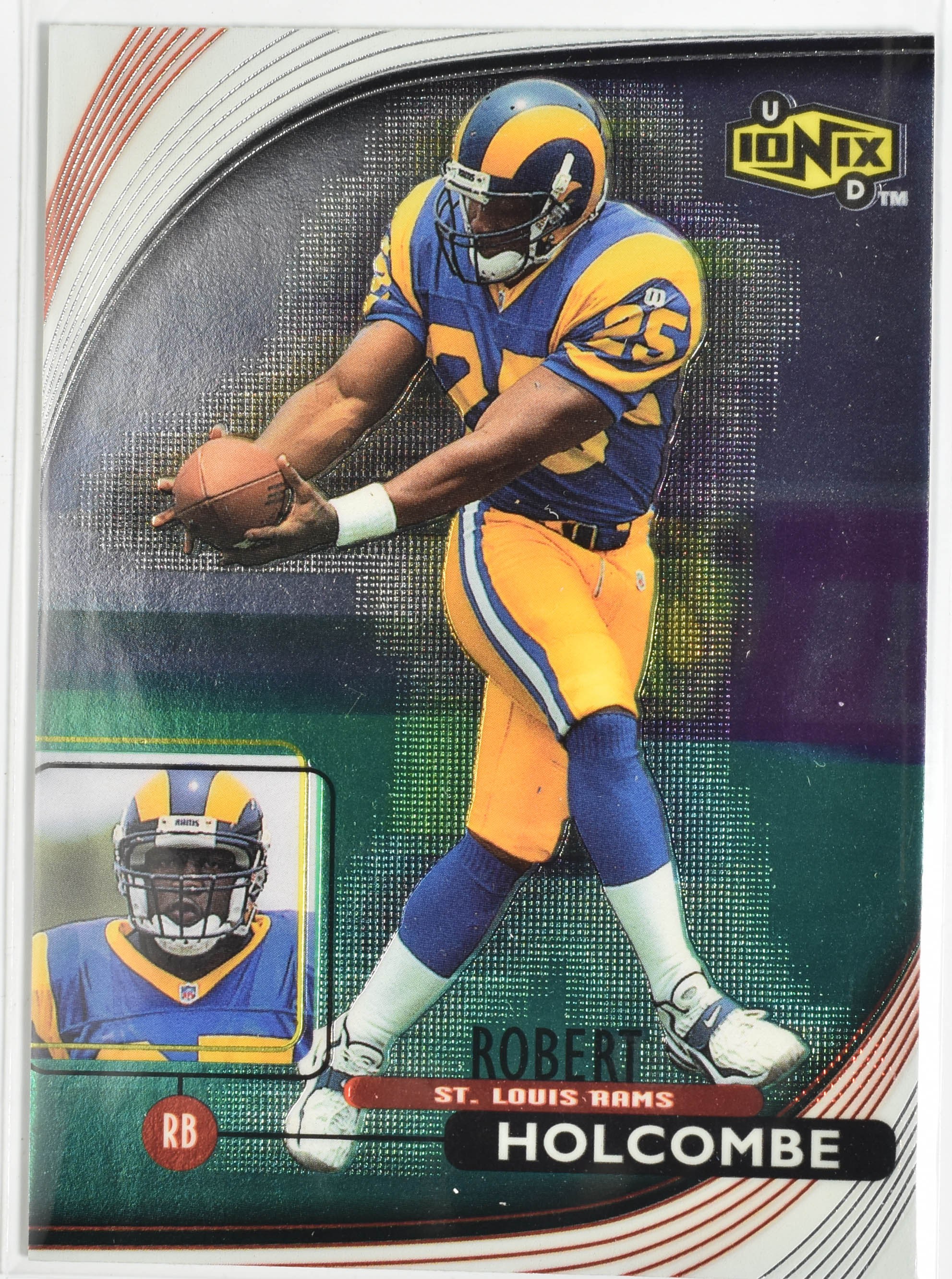 Robert Holcombe 48 Upper Deck 1999 Rams Football Card