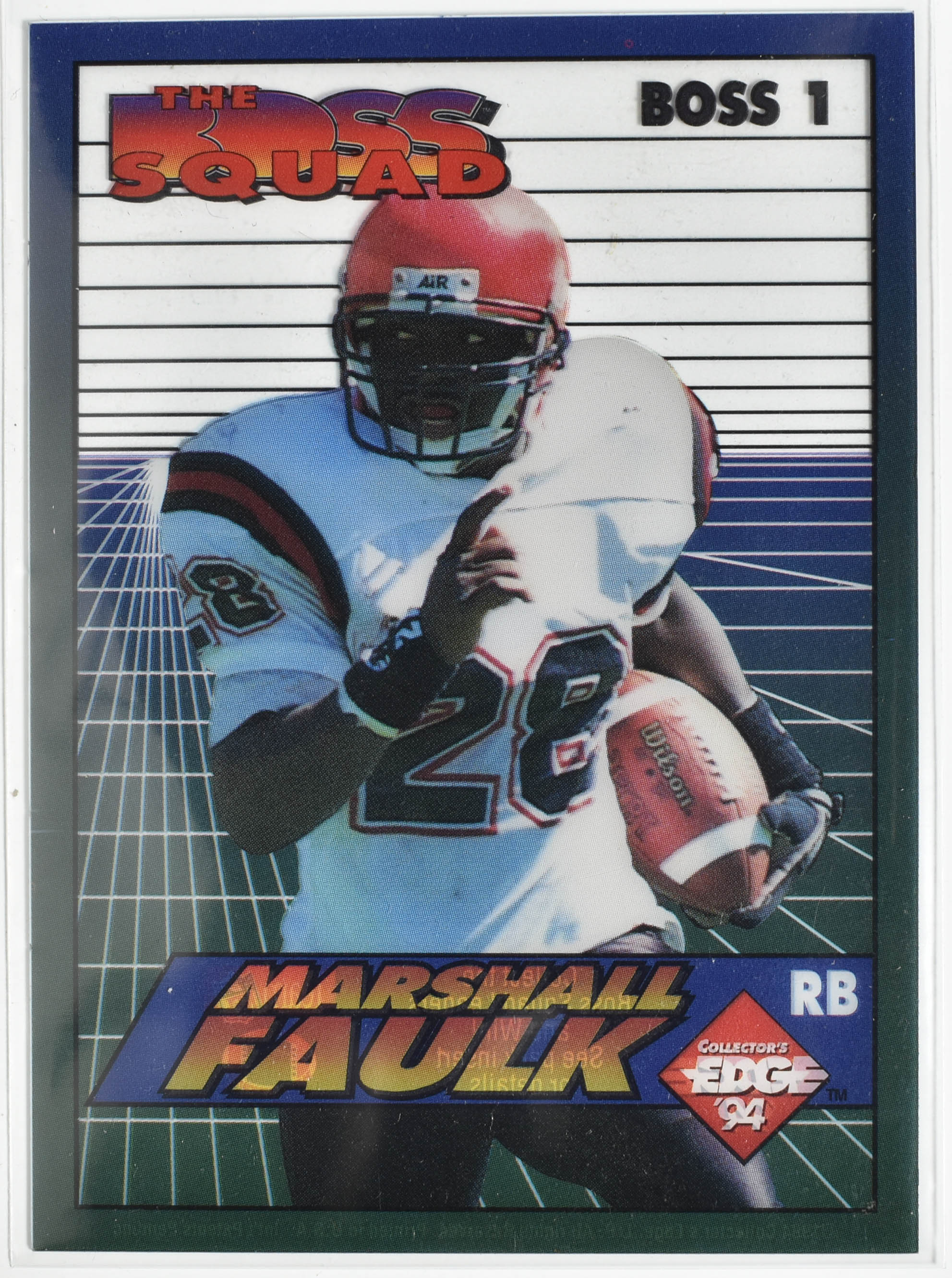 Marshall Faulk 1994 Collectors Edge 1 Boss Rams Football Card