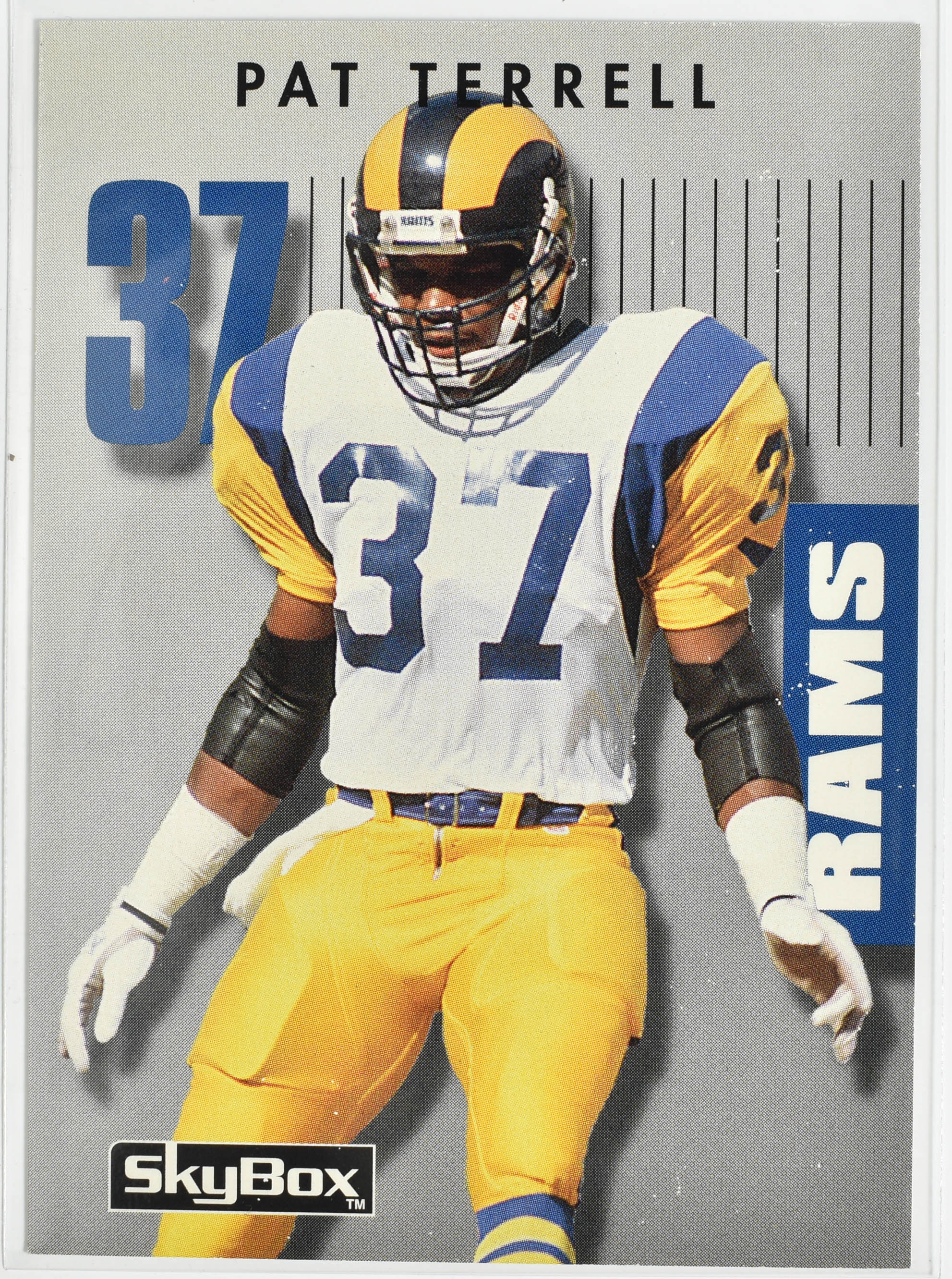 Pat Terrell 283 Primetime Skybox 1992 Rams Football Card