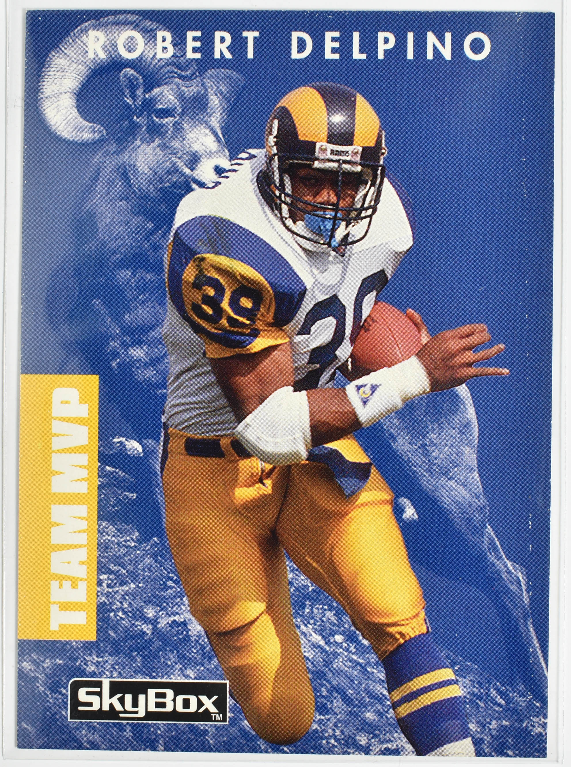 Robert Delpino 068 Primetime Skybox 1992 Rams Football Card