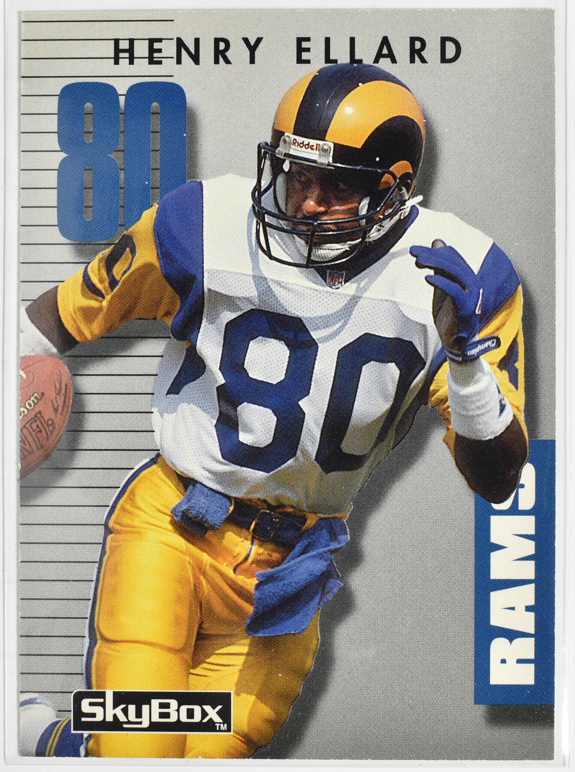 Henry Ellard 081 Primetime Skybox 1992 Rams Football Card