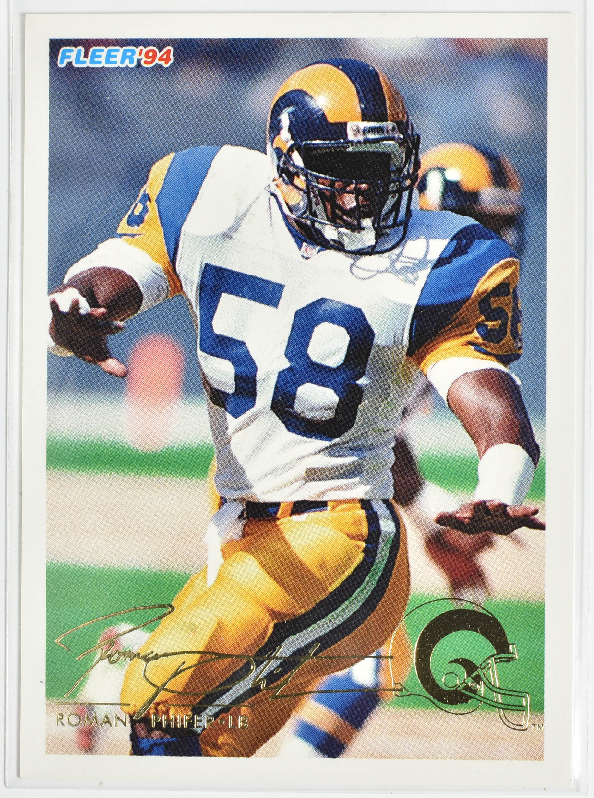 Roman Phifer 262 Fleer 1994 Rams Football Card