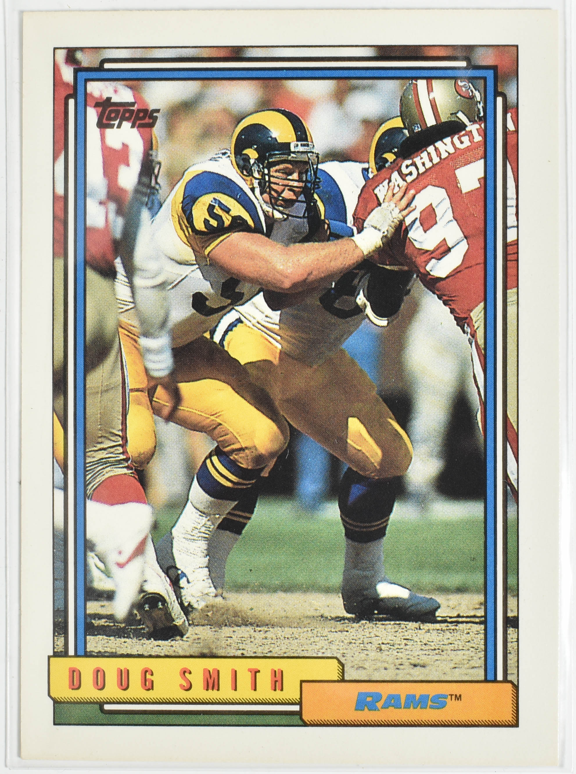 Doug Smith 164 Topps 1992 Rams Football Card