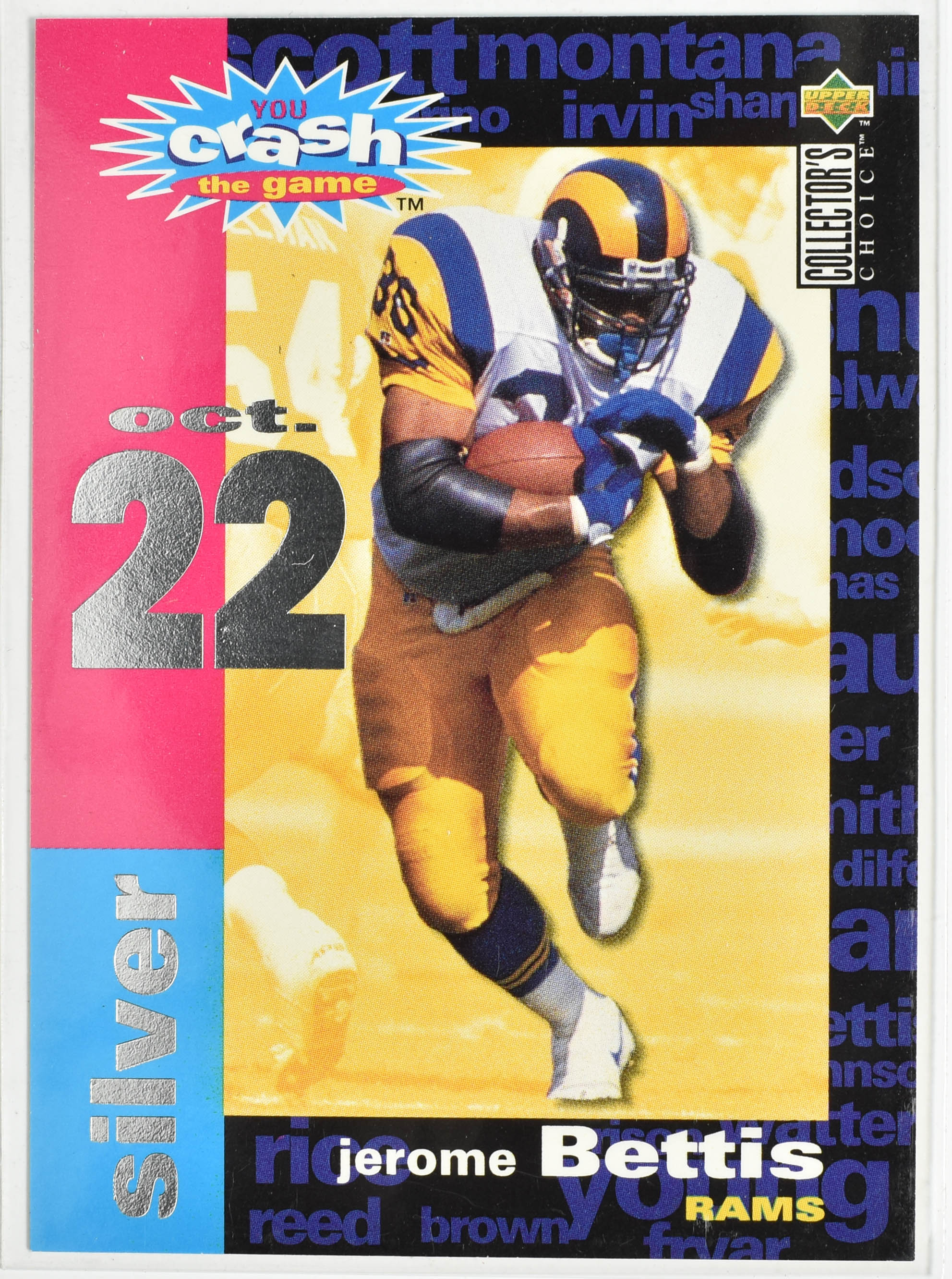 Jerome Bettis C16 Upper Deck 1995 Rams Football Card