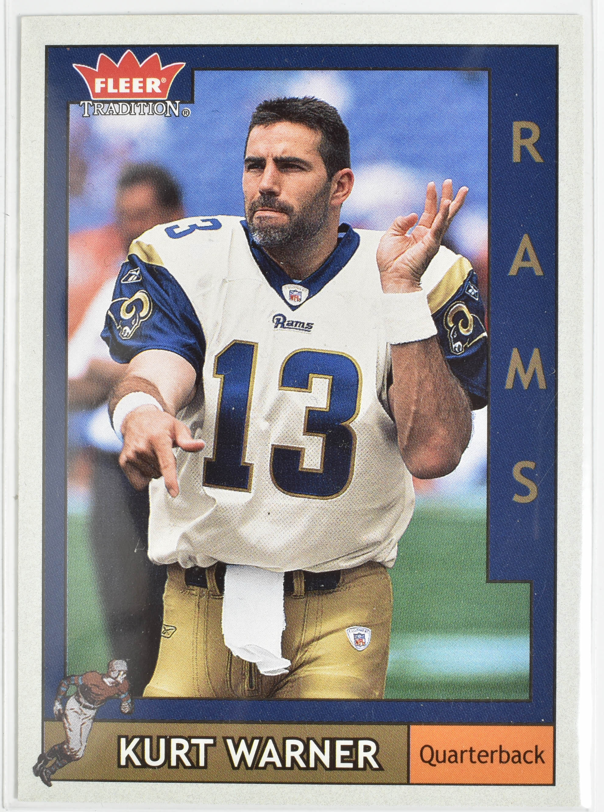 Kurt Warner 11 Fleer 2003 Rams Football Card