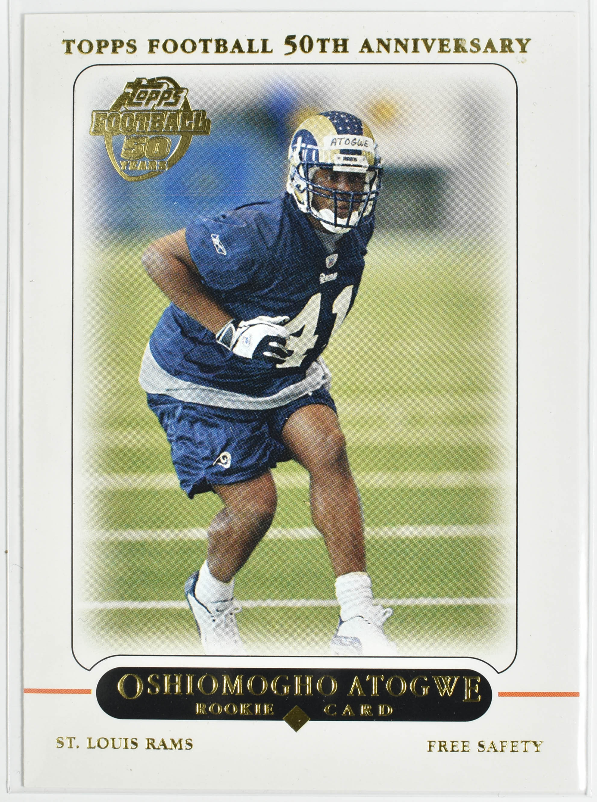 Oshiomogho Atogwe 405 Topps 2005 Rams Football Card