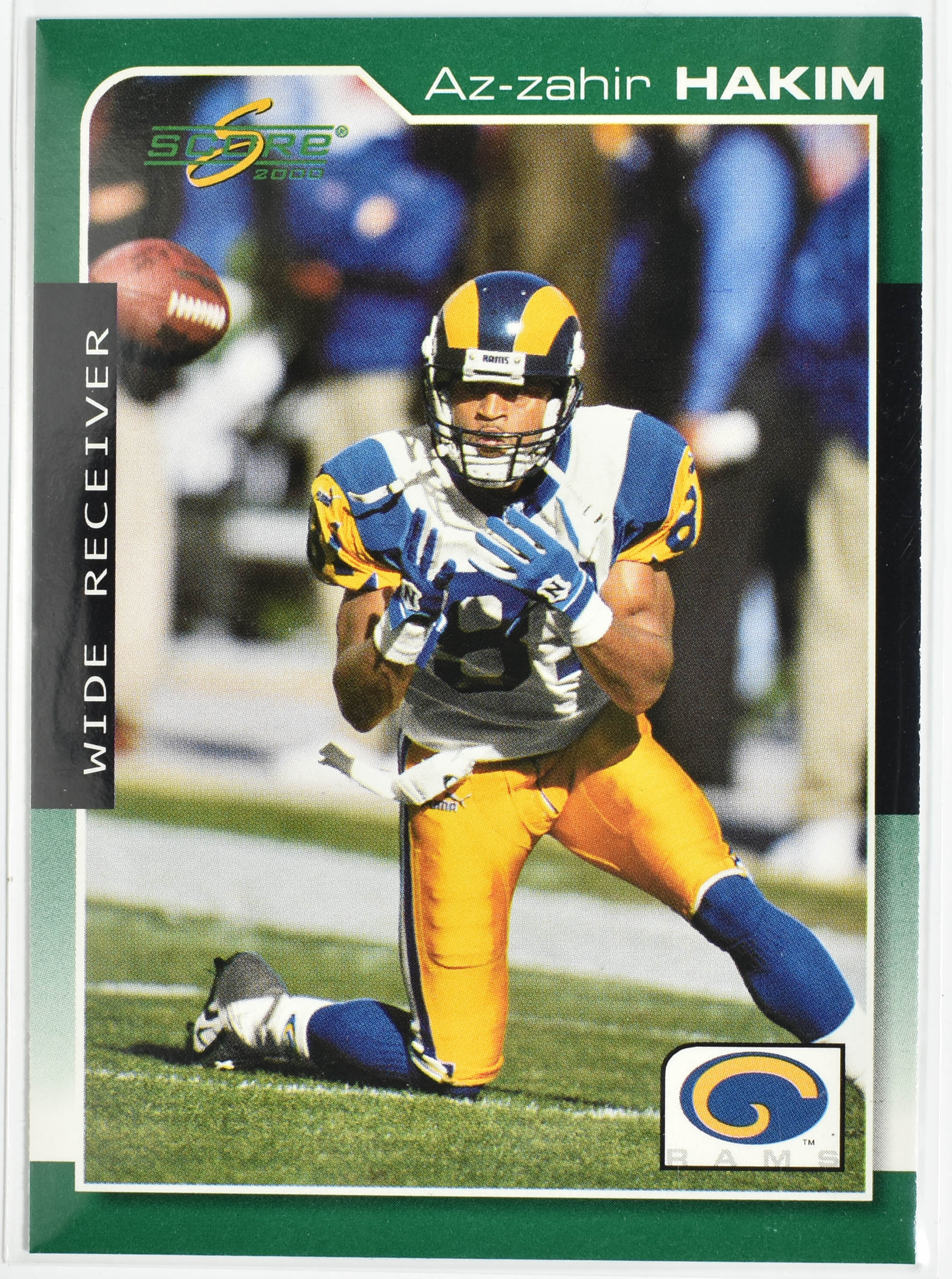 Az Zahir Hakim 185 Score 2000 Rams Football Card