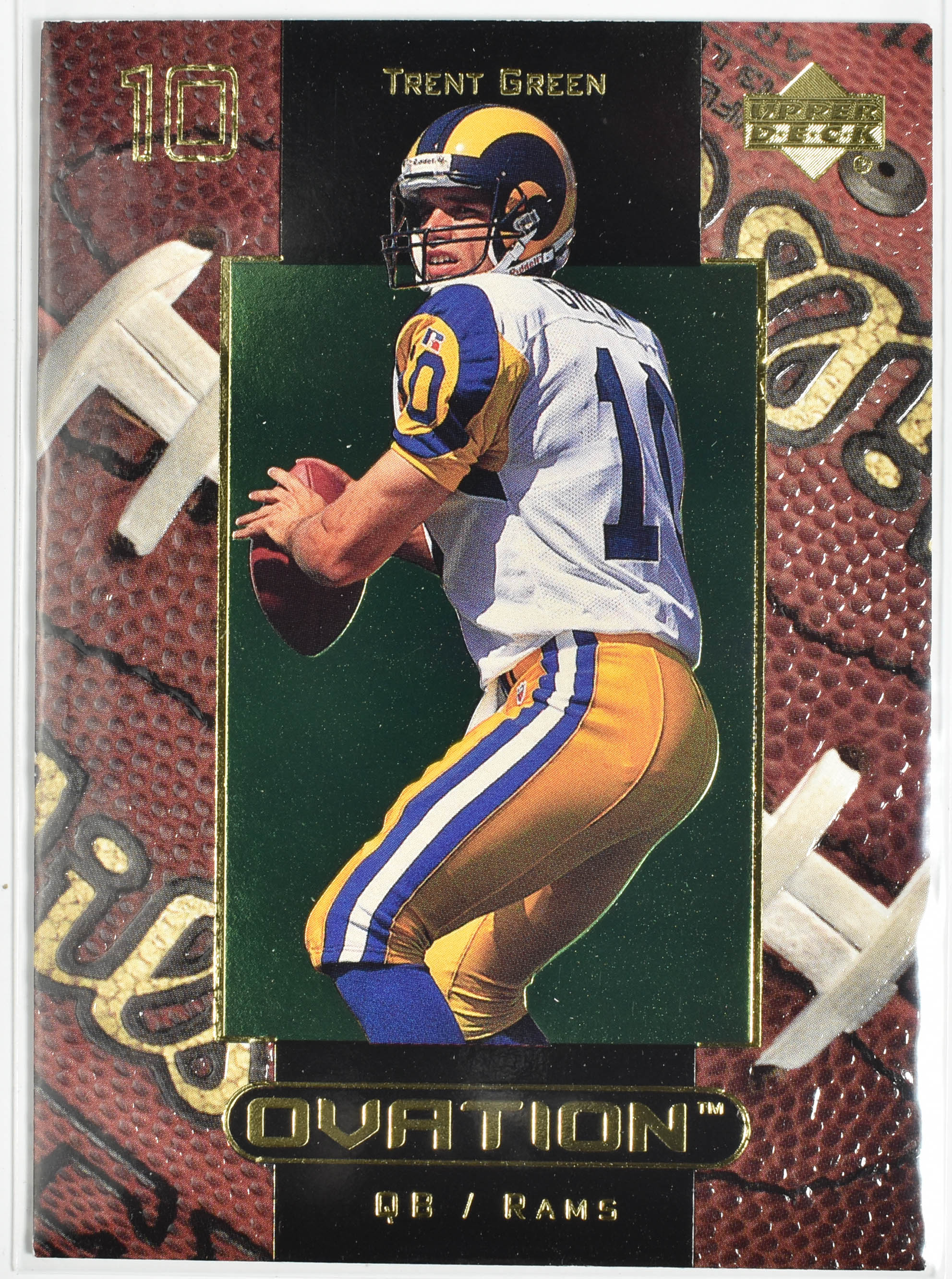 Trent Green 47 Upper Deck 1999 Rams Football Card
