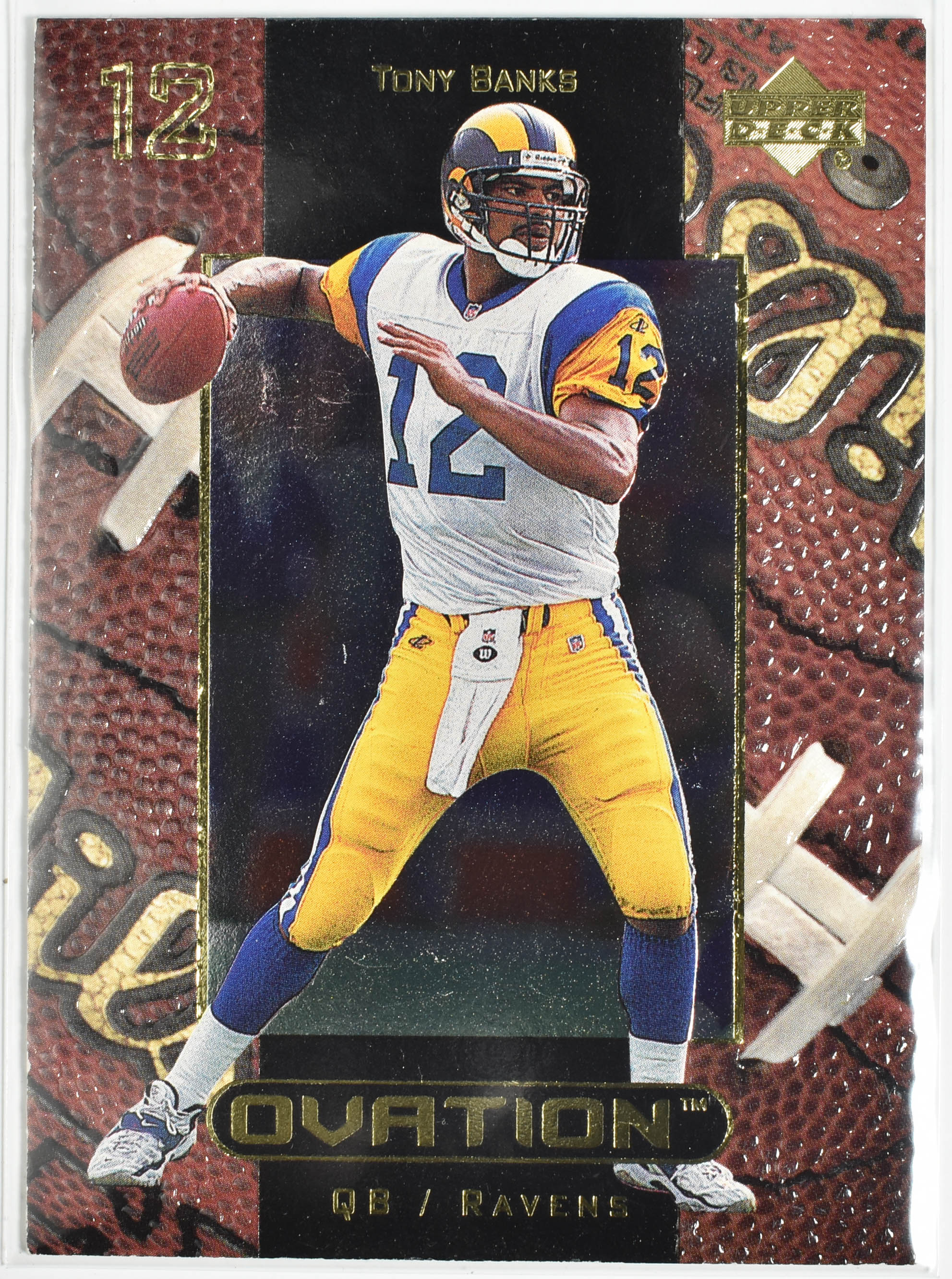 Tony Banks 5 Upper Deck 1999 Rams Football Card