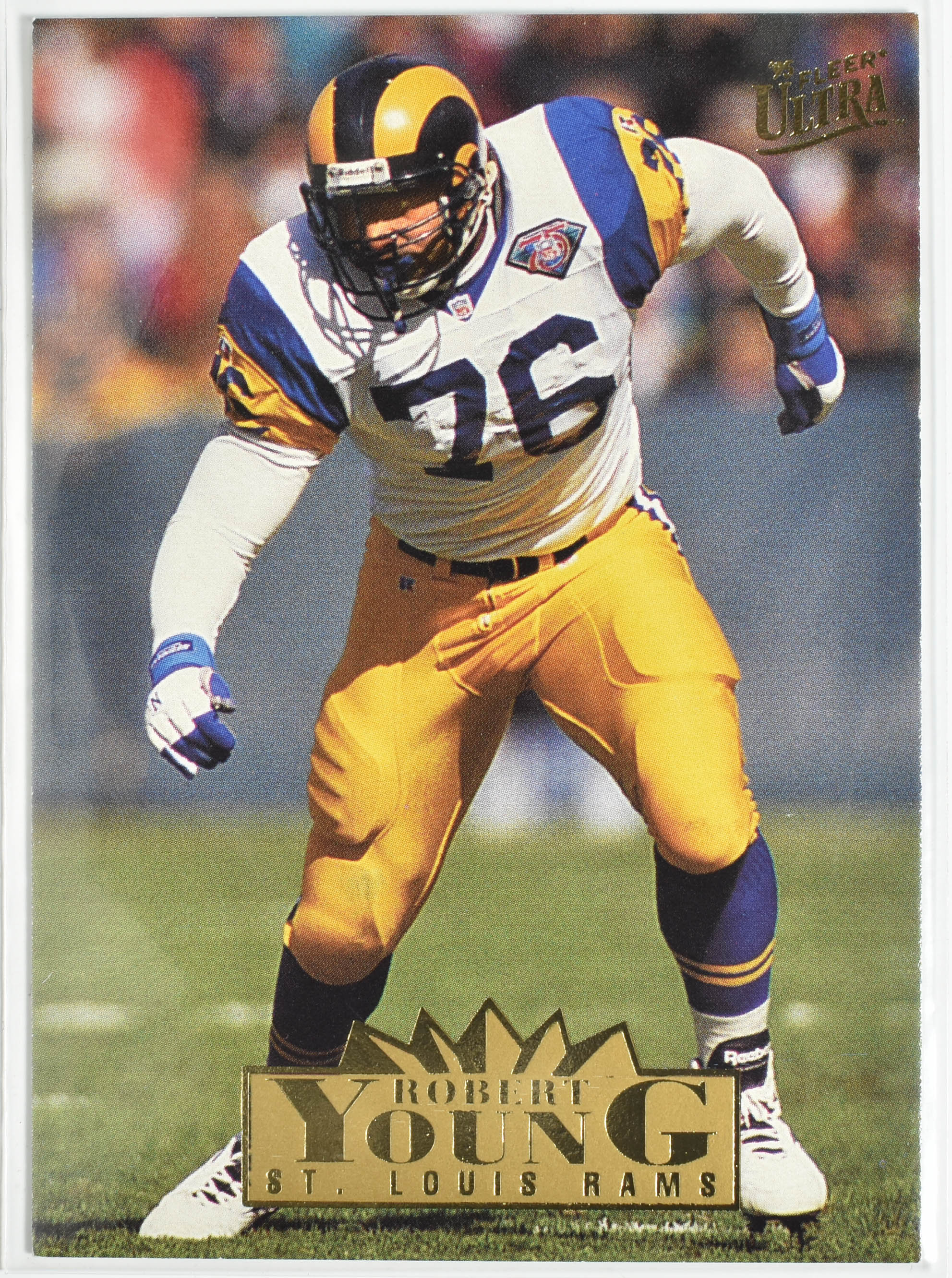 Robert Young 281 Fleer 1995 Rams Football Card