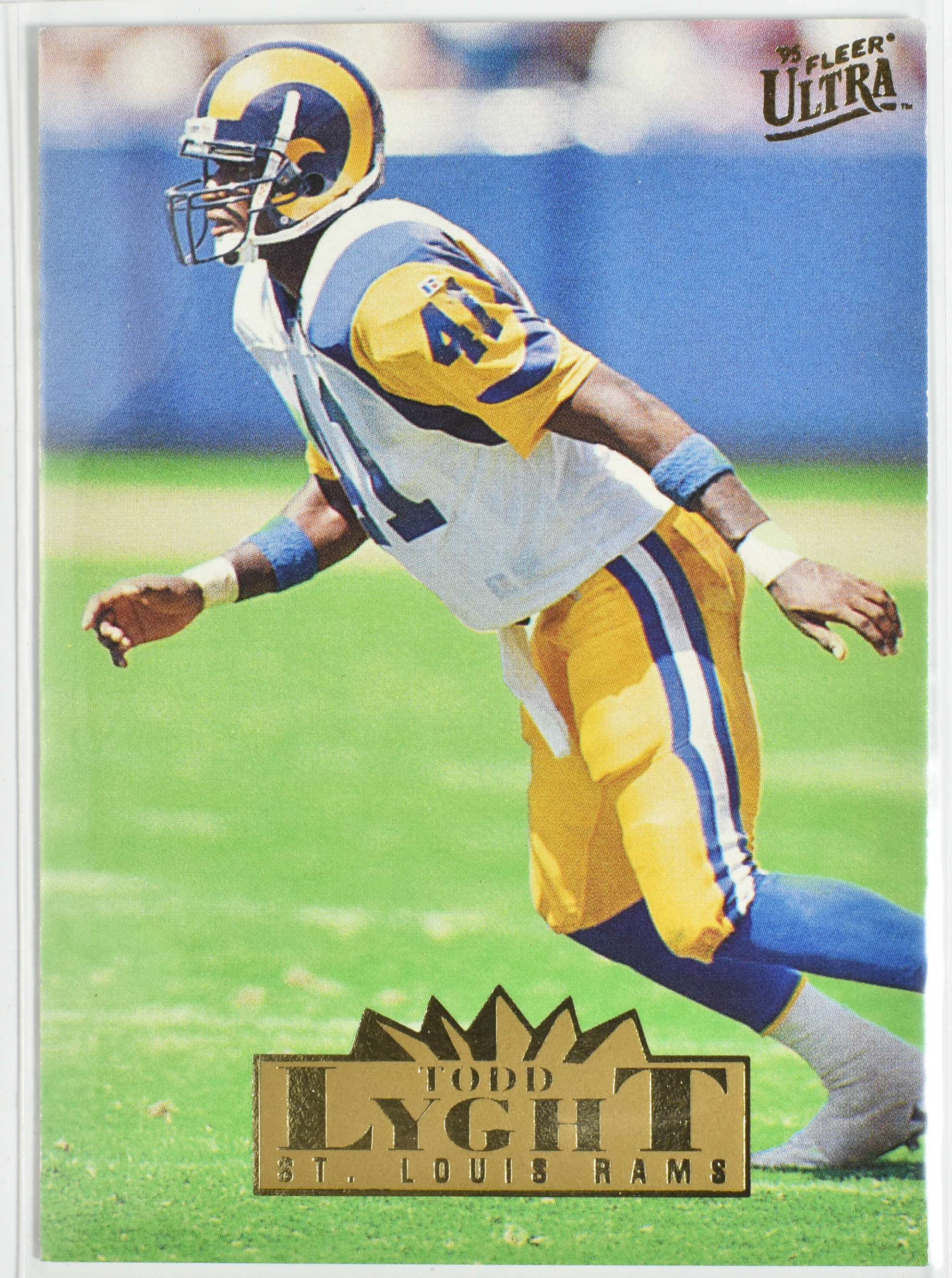 Todd Lyght 277 Fleer 1995 Rams Football Card