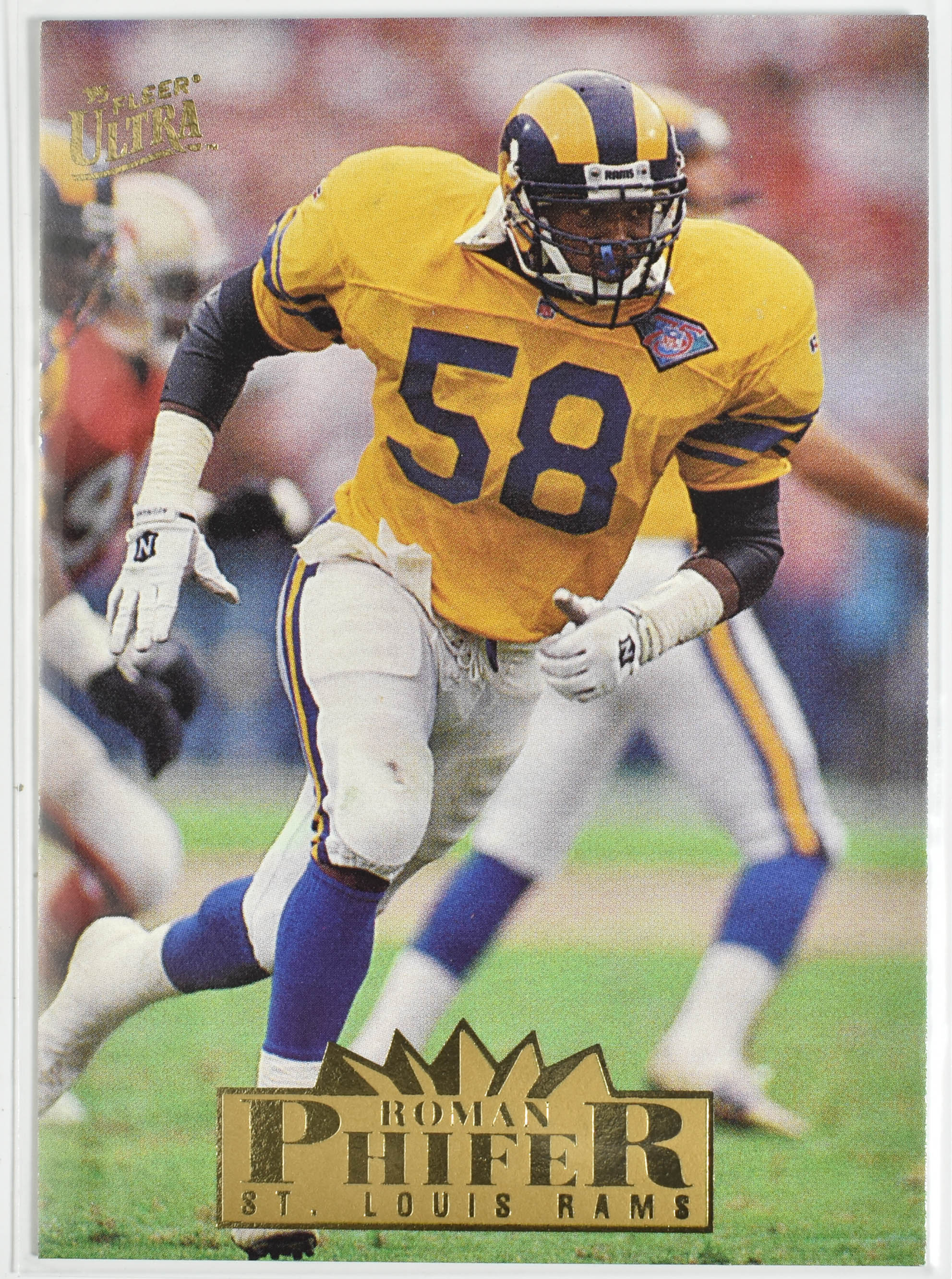 Roman Phifer 280 Fleer 1995 Rams Football Card