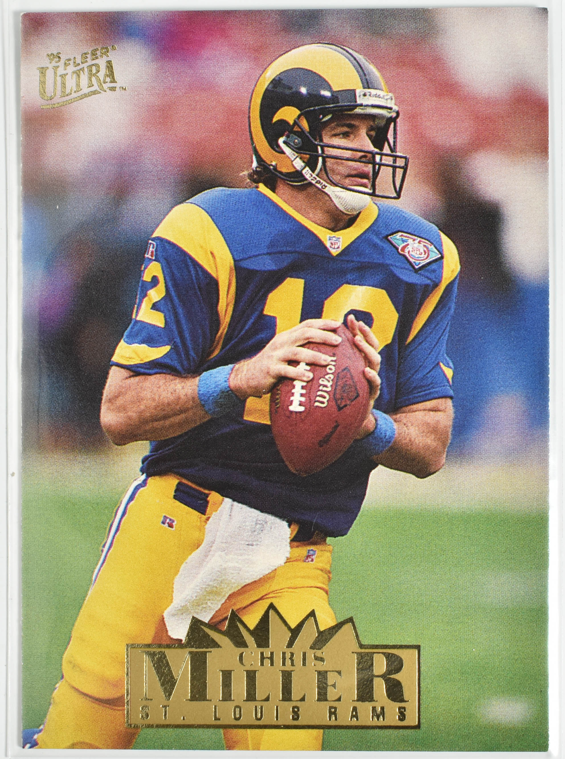 Chris Miller 278 Fleer 1995 Rams Football Card