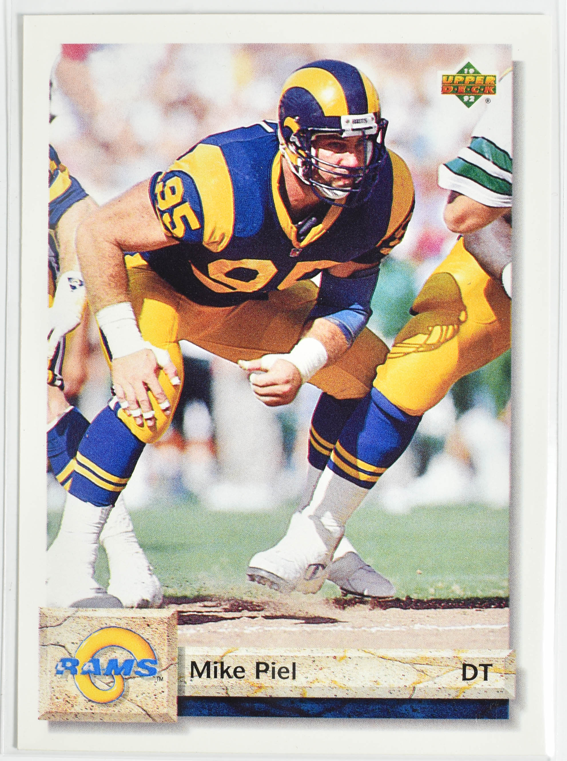 Mike Piel 575 Upper Deck 1992 Rams Football Card