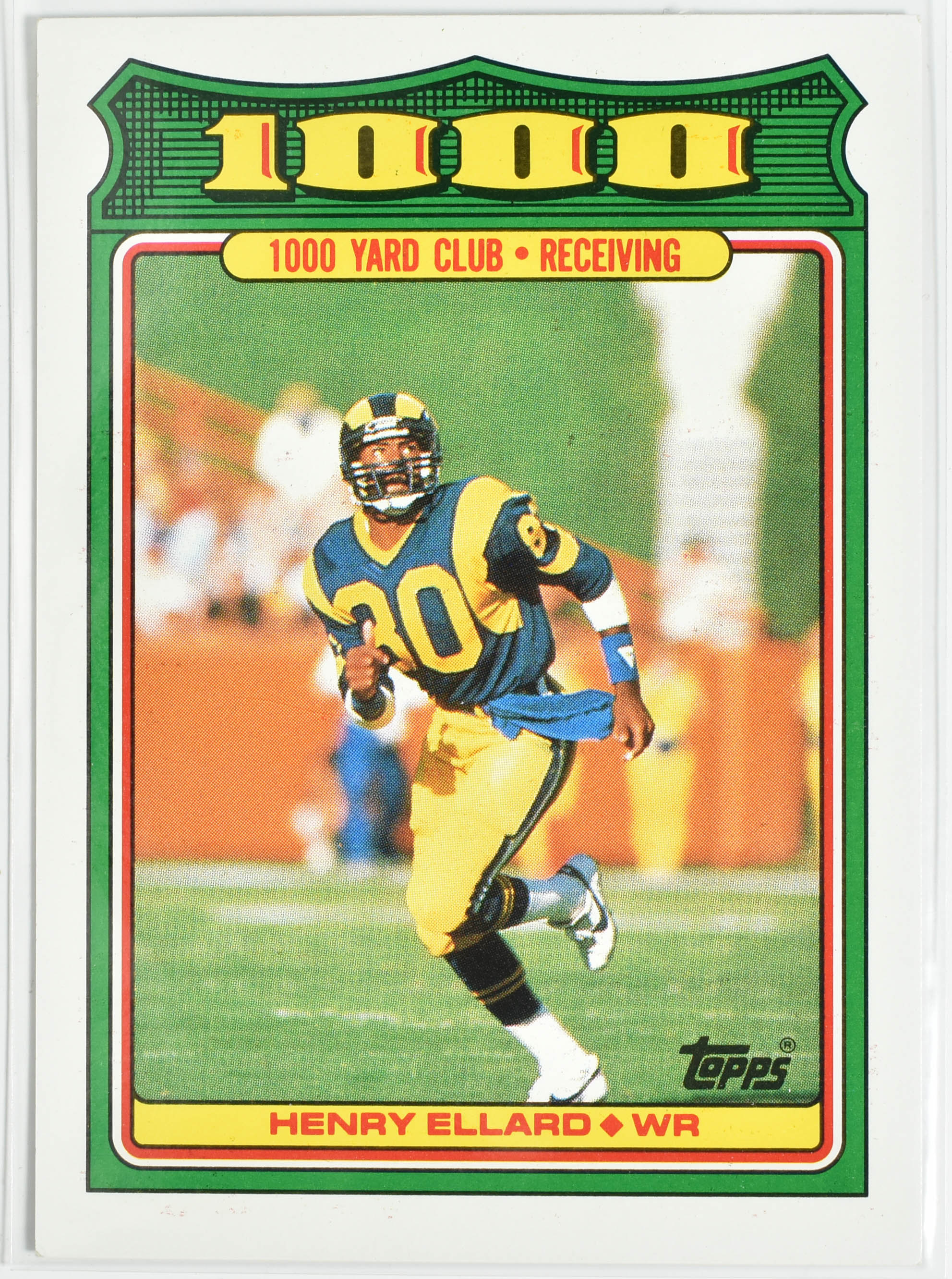 Henry Ellard 21 Topps 1988 Rams Football Card