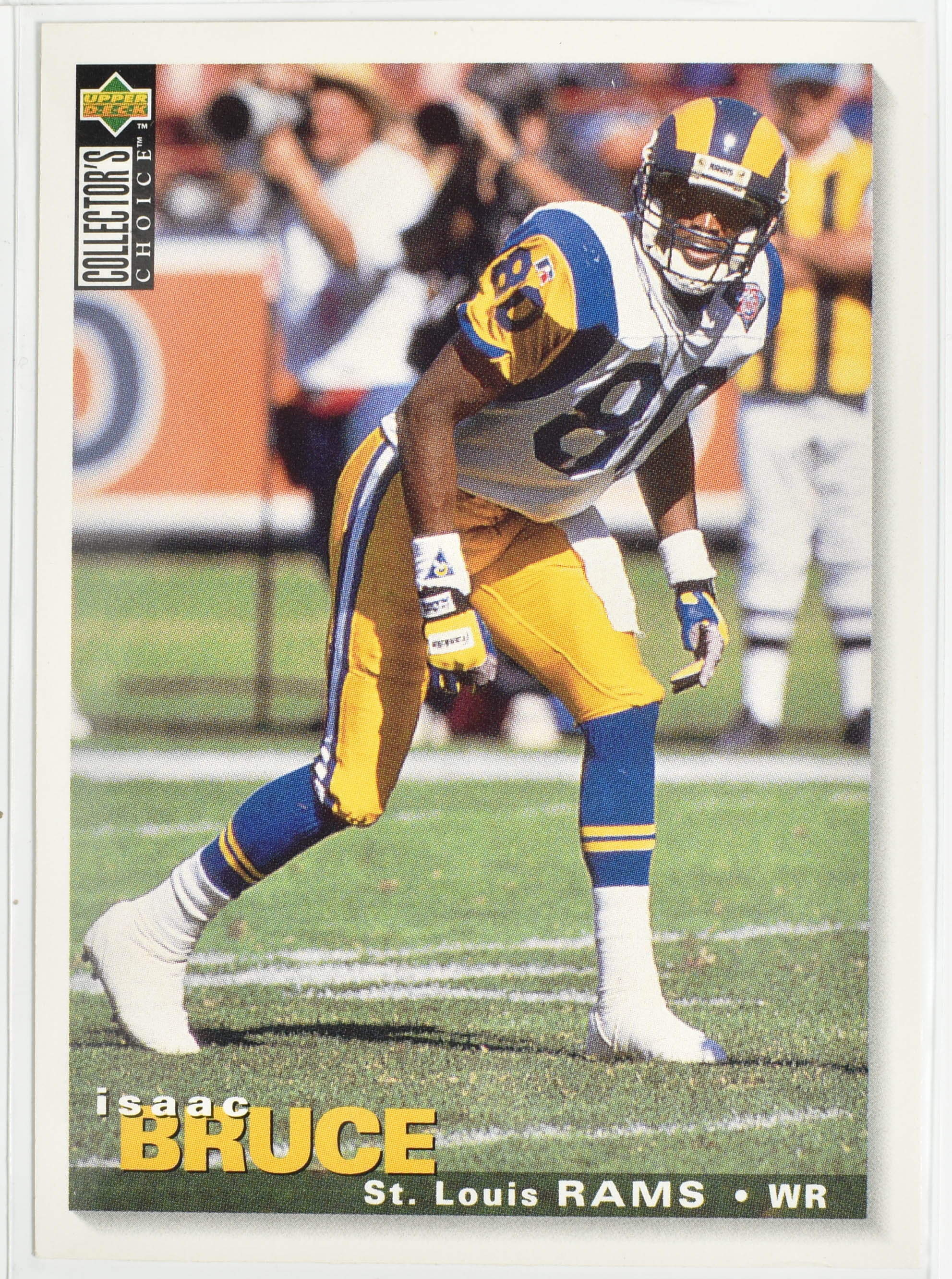 Isaac Bruce 301 Upper Deck 1995 Rams Football Card