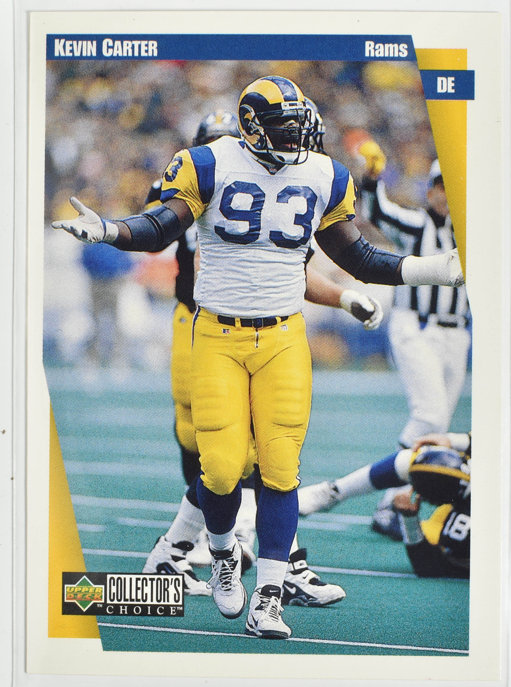 Kevin Carter 256 Upper Deck 1997 Rams Football Card
