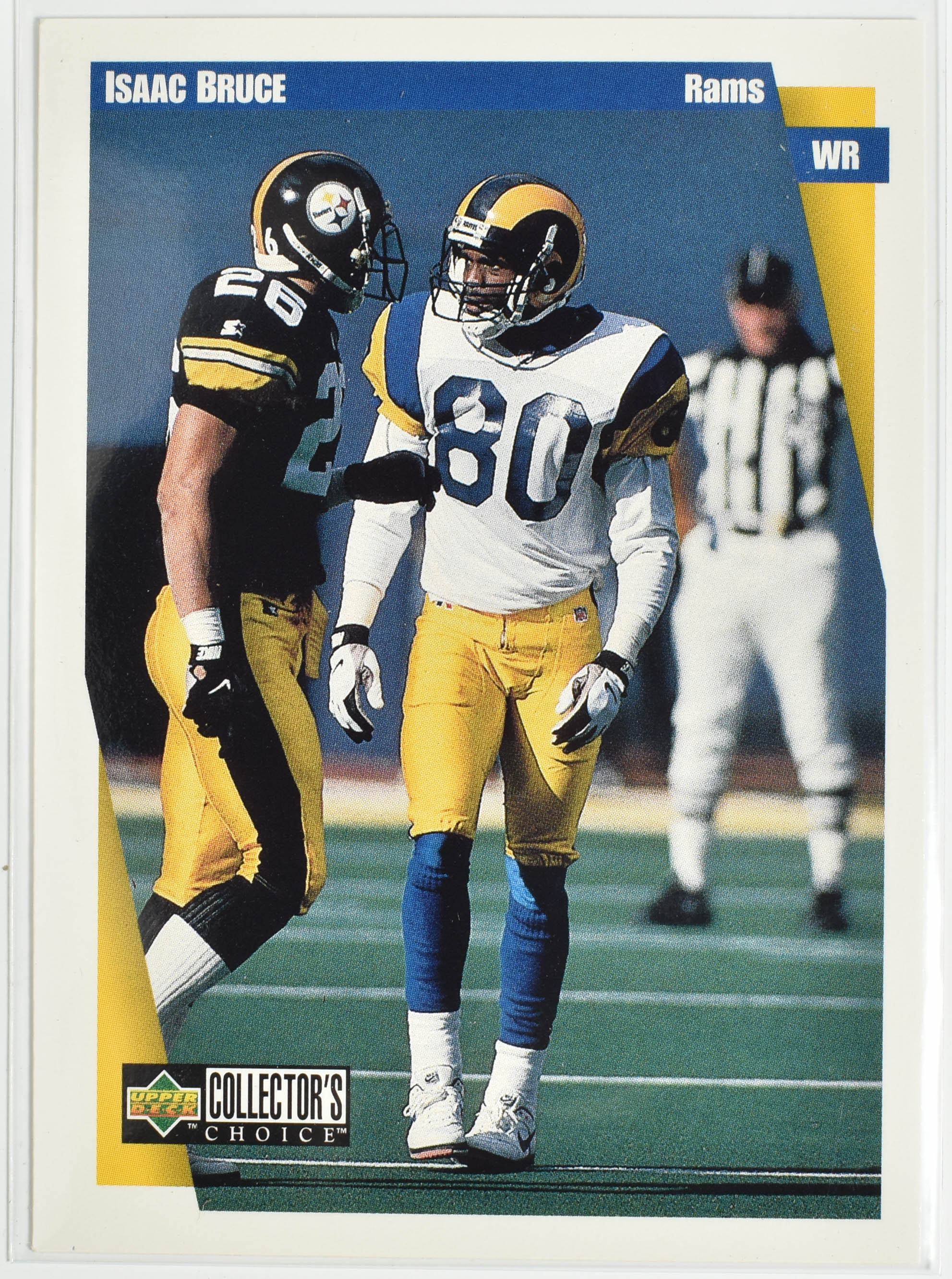 Isaac Bruce 254 Football Card Upper Deck 1997 Rams Football Card