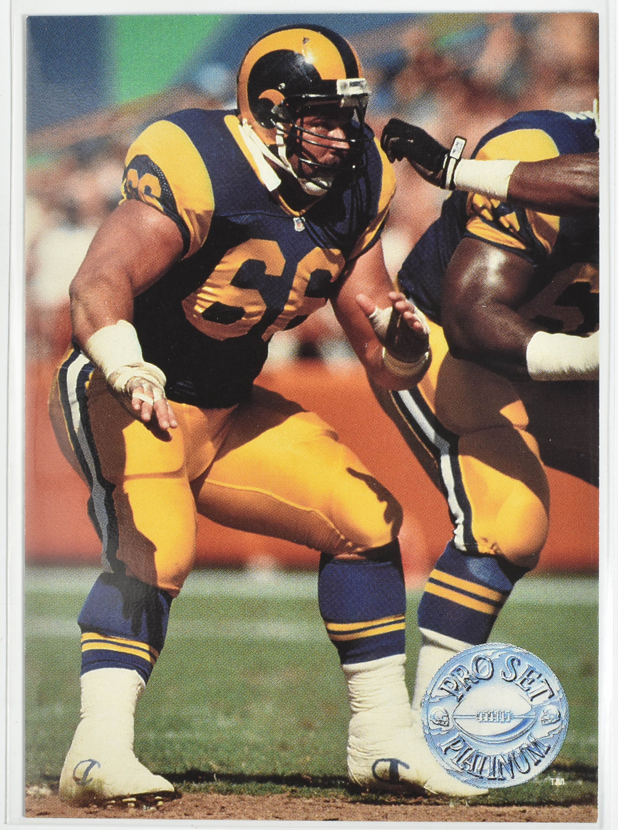 Tom Newberry 217 Pro Set 1991 Rams Football Card