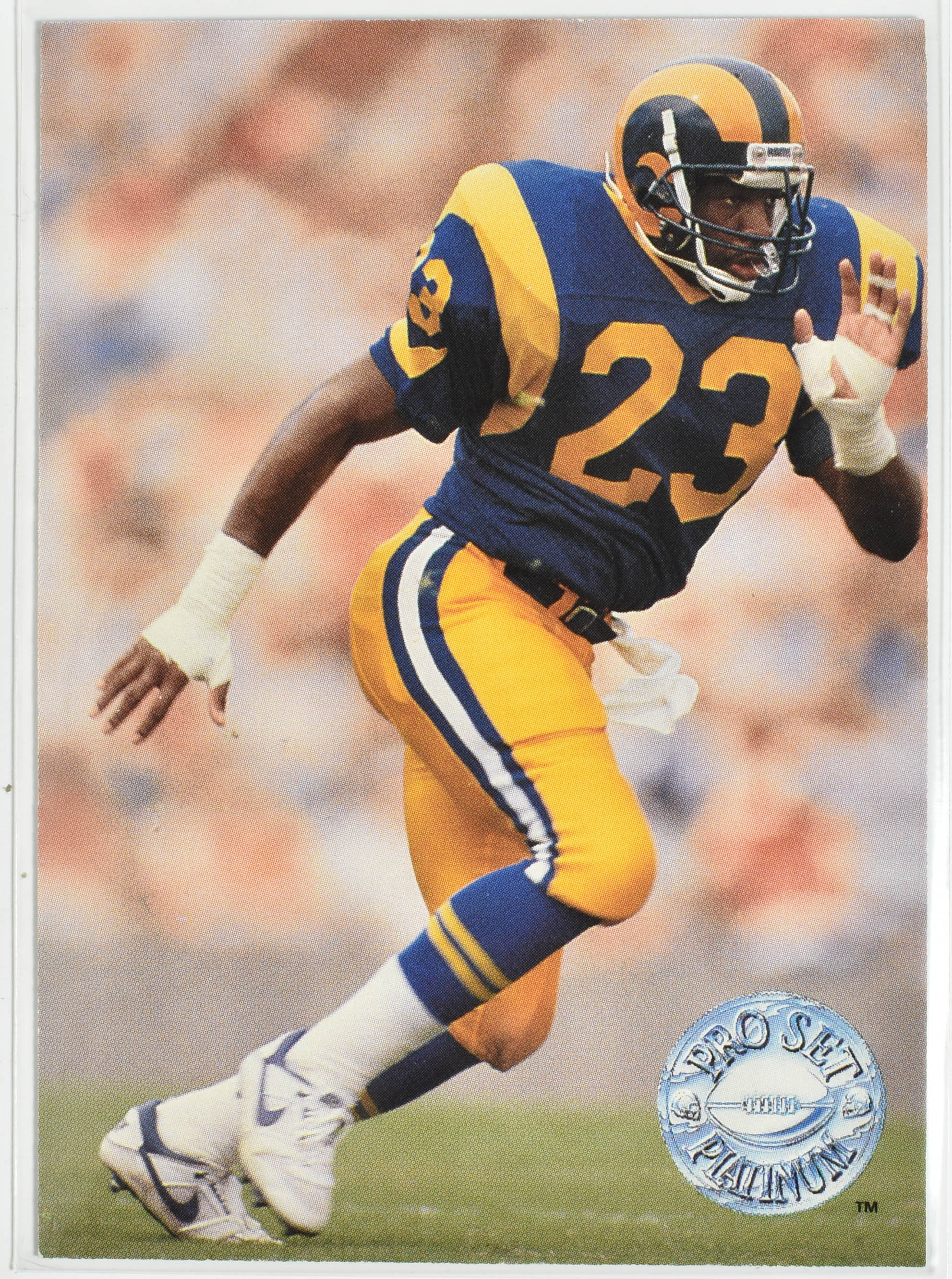 Michael Stewart 218 Pro Set 1991 Rams Football Card