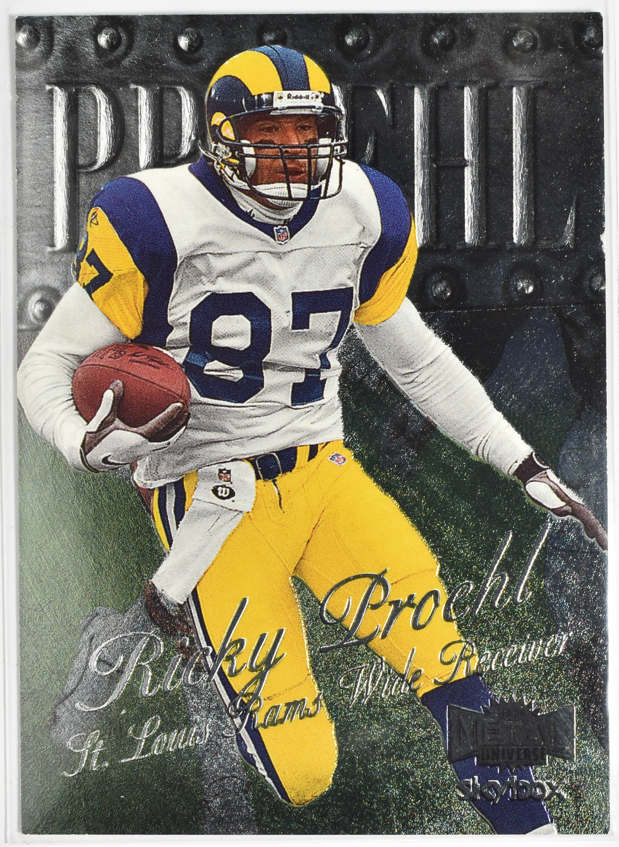 Ricky Prowl 21 Skybox 1999 Fleer Rams Football Card
