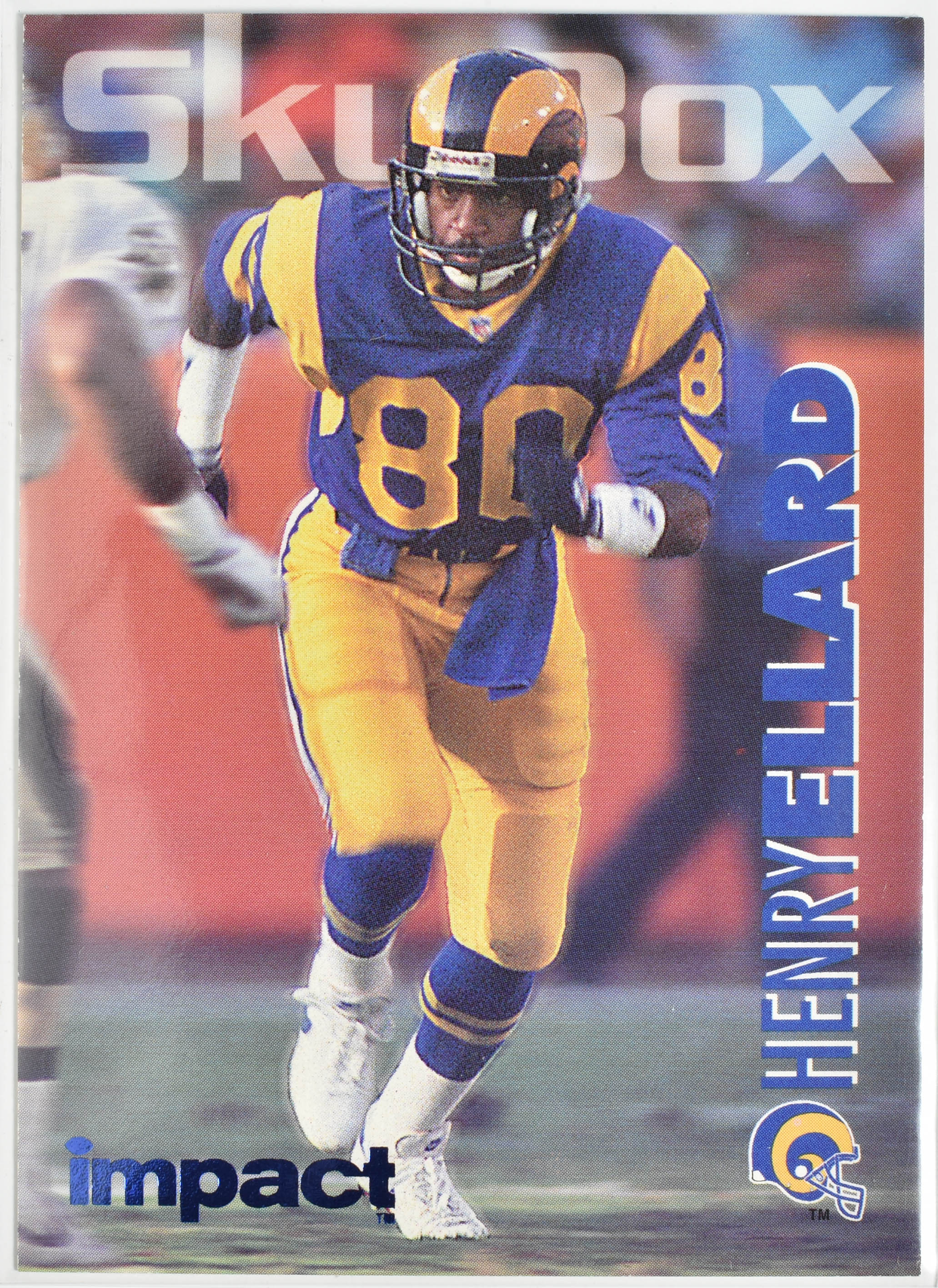 Henry Ellard 166 Skybox 1993 Rams Football Card
