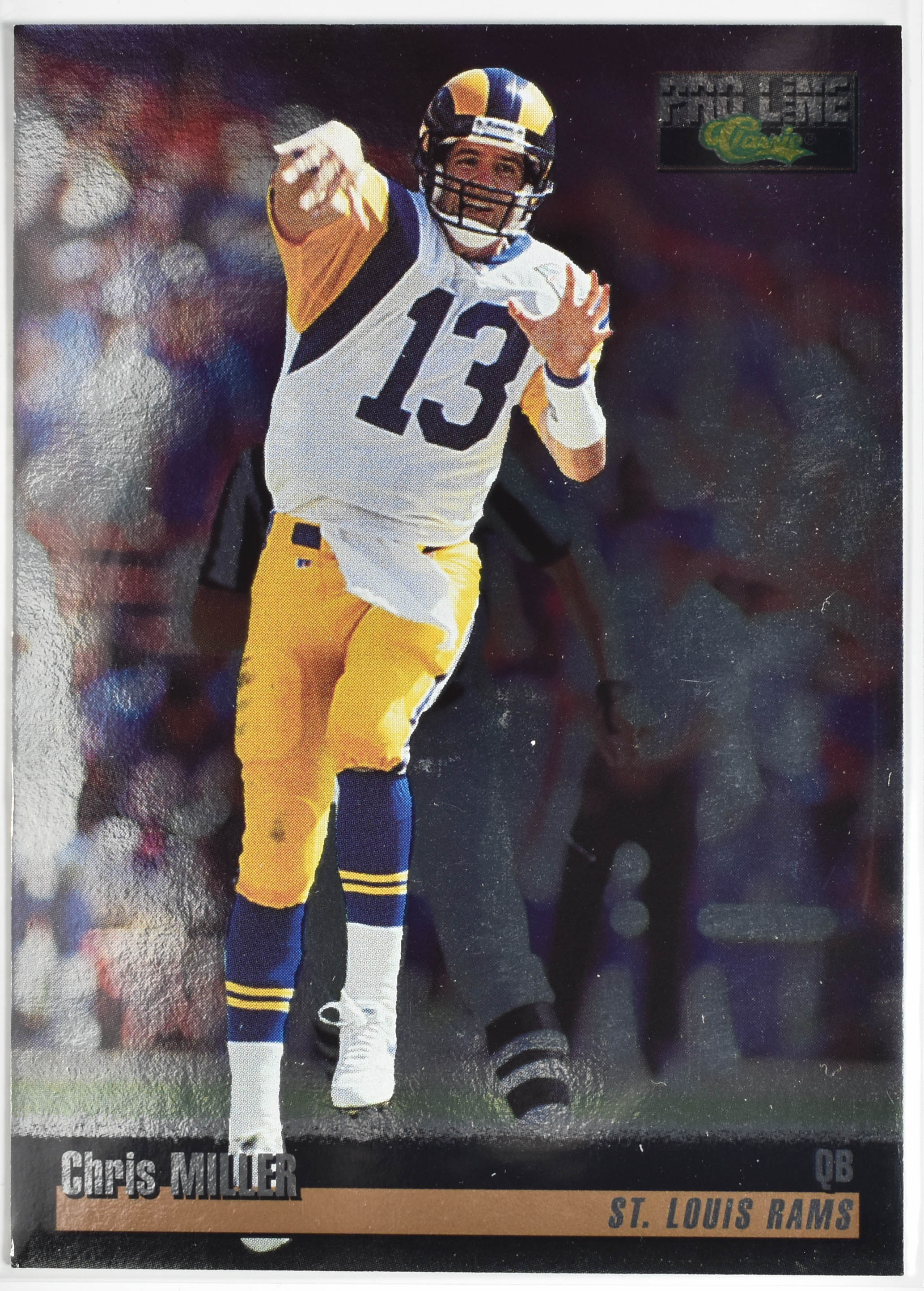 Chris Miller 146 Classic Games 1995 Rams Football Card