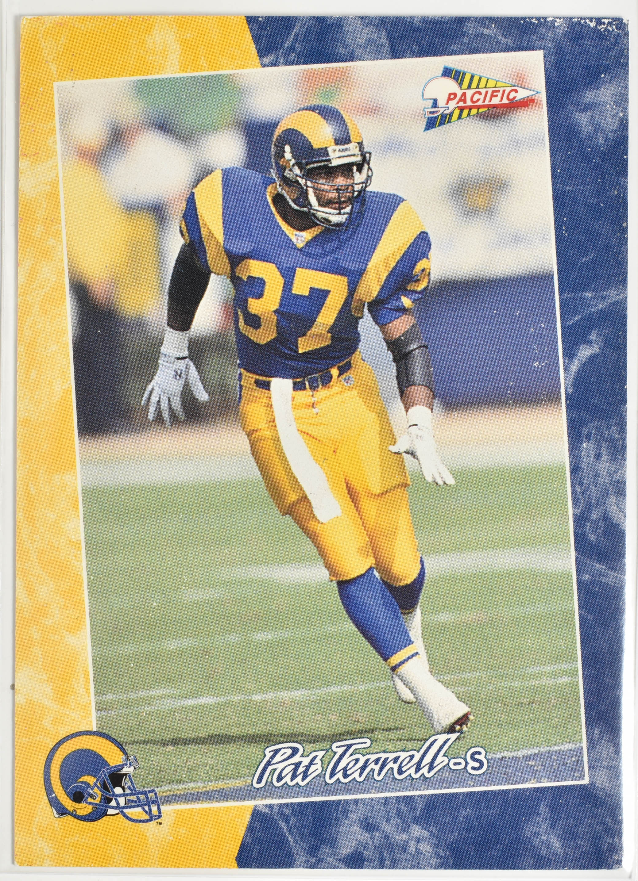 Pat Terrell 191 Pacific 1993 Rams Football Card