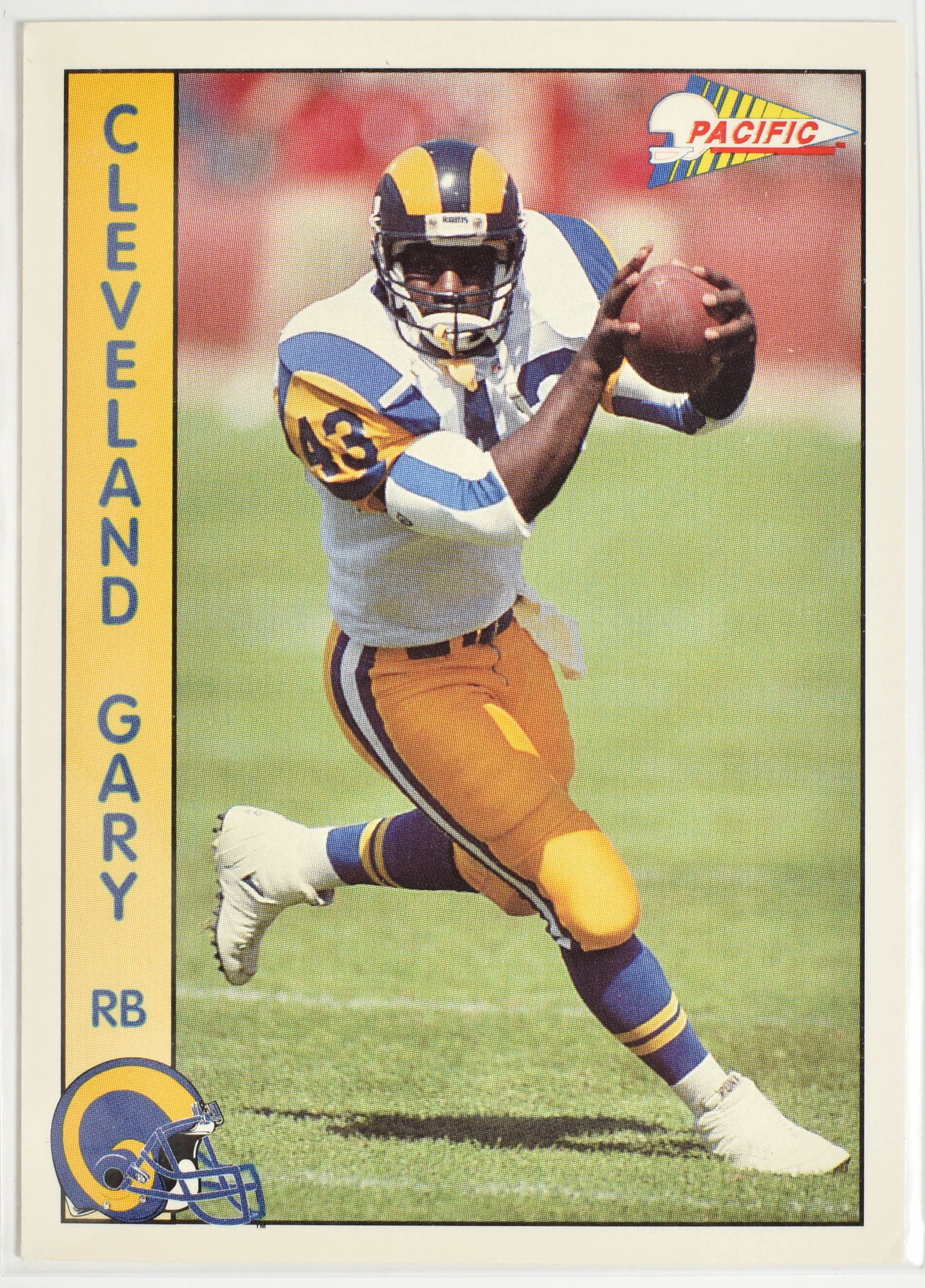 Cleveland Gary 157 Pacific 1992 Rams Football Card