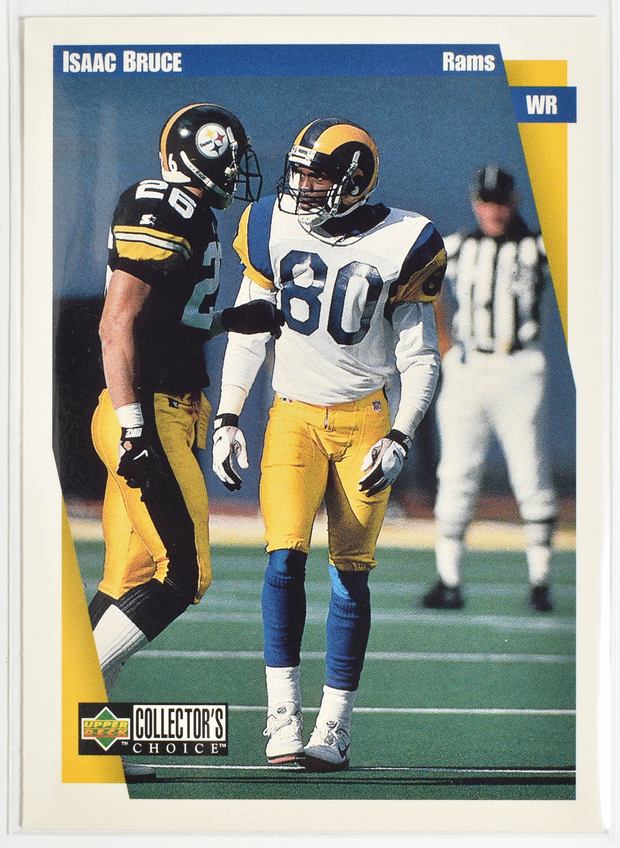 Isaac Bruce 254 Upper Deck 1997 Rams Football Card