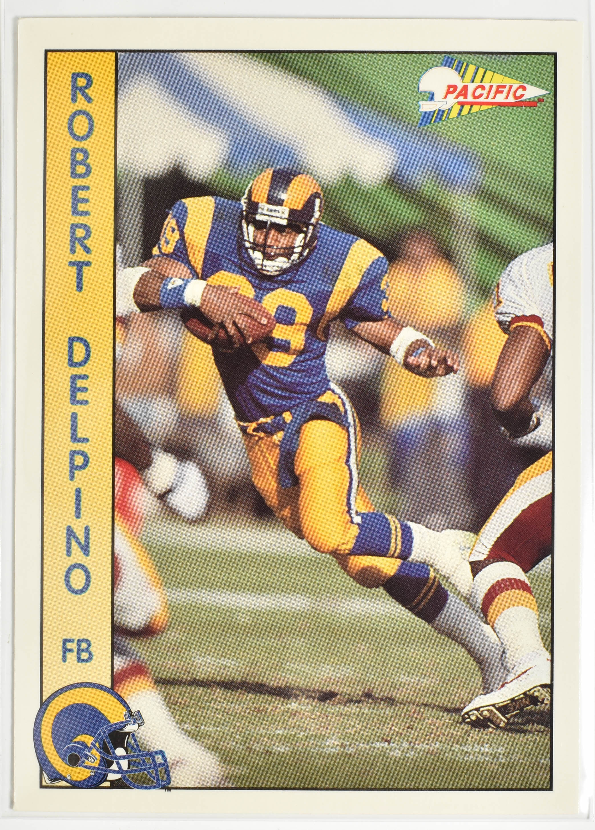 Robert Delpino 156 Pacific 1992 Rams Football Card