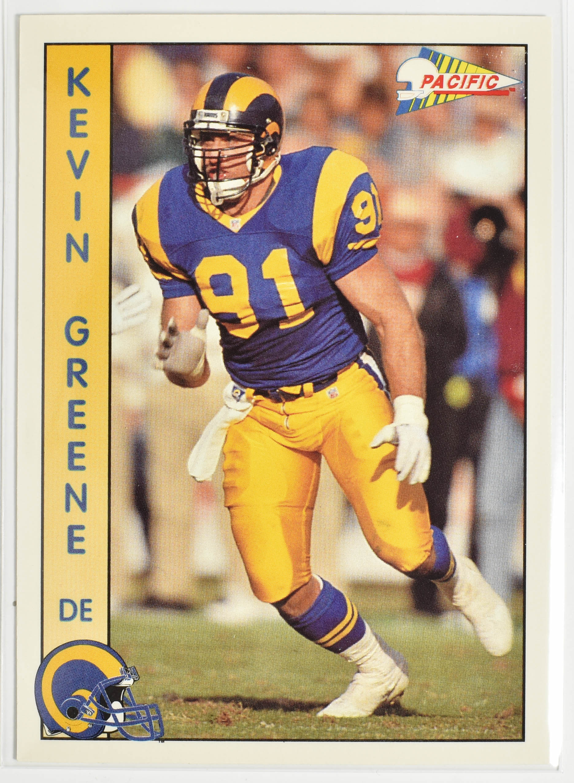 Kevin Greene 158 Pacific 1992 Rams Football Card