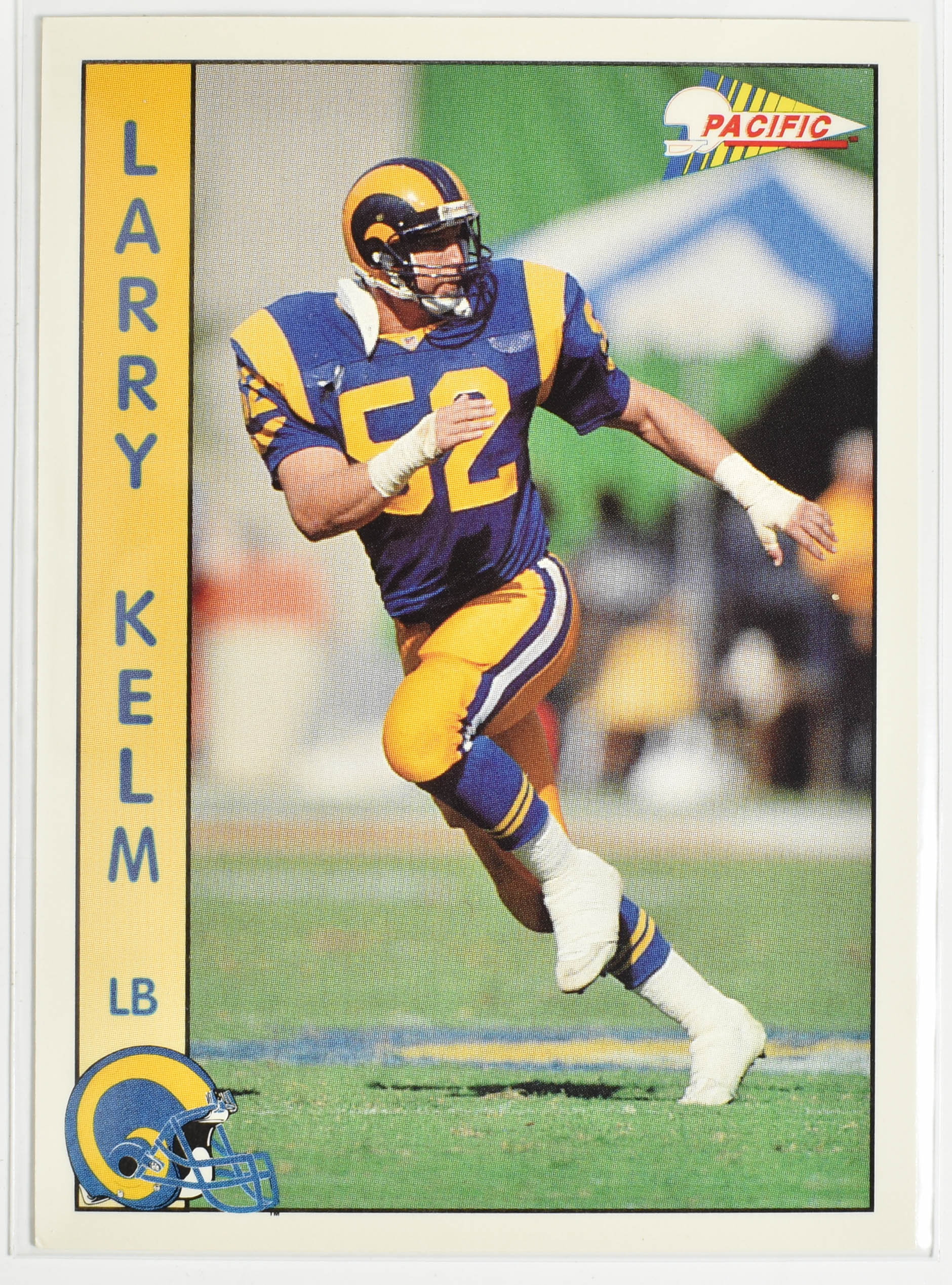 Larry Kelm 165 Pacific 1992 Rams Football Card