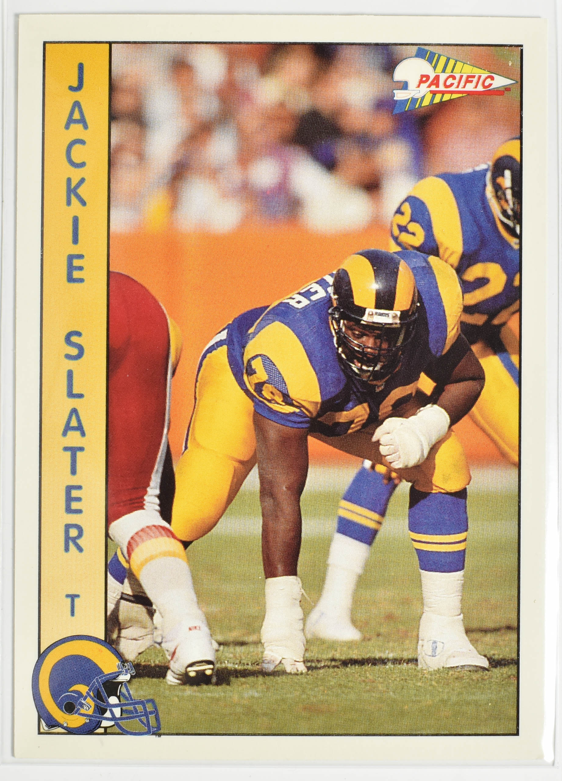 Jackie Slater 162 Pacific 1992 Rams Football Card