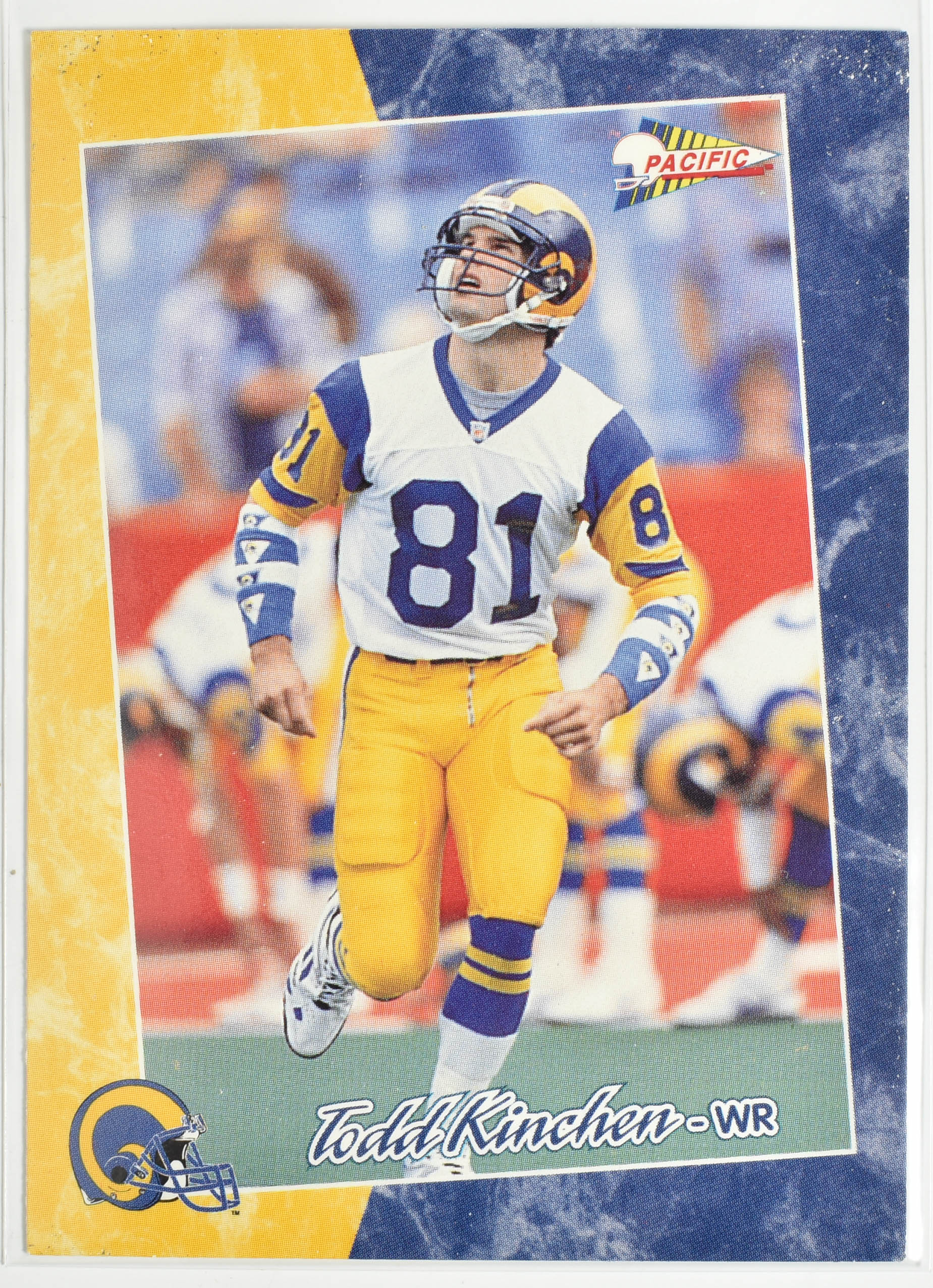Todd Kinchen  190 Pacific 1993 Rams Football Card