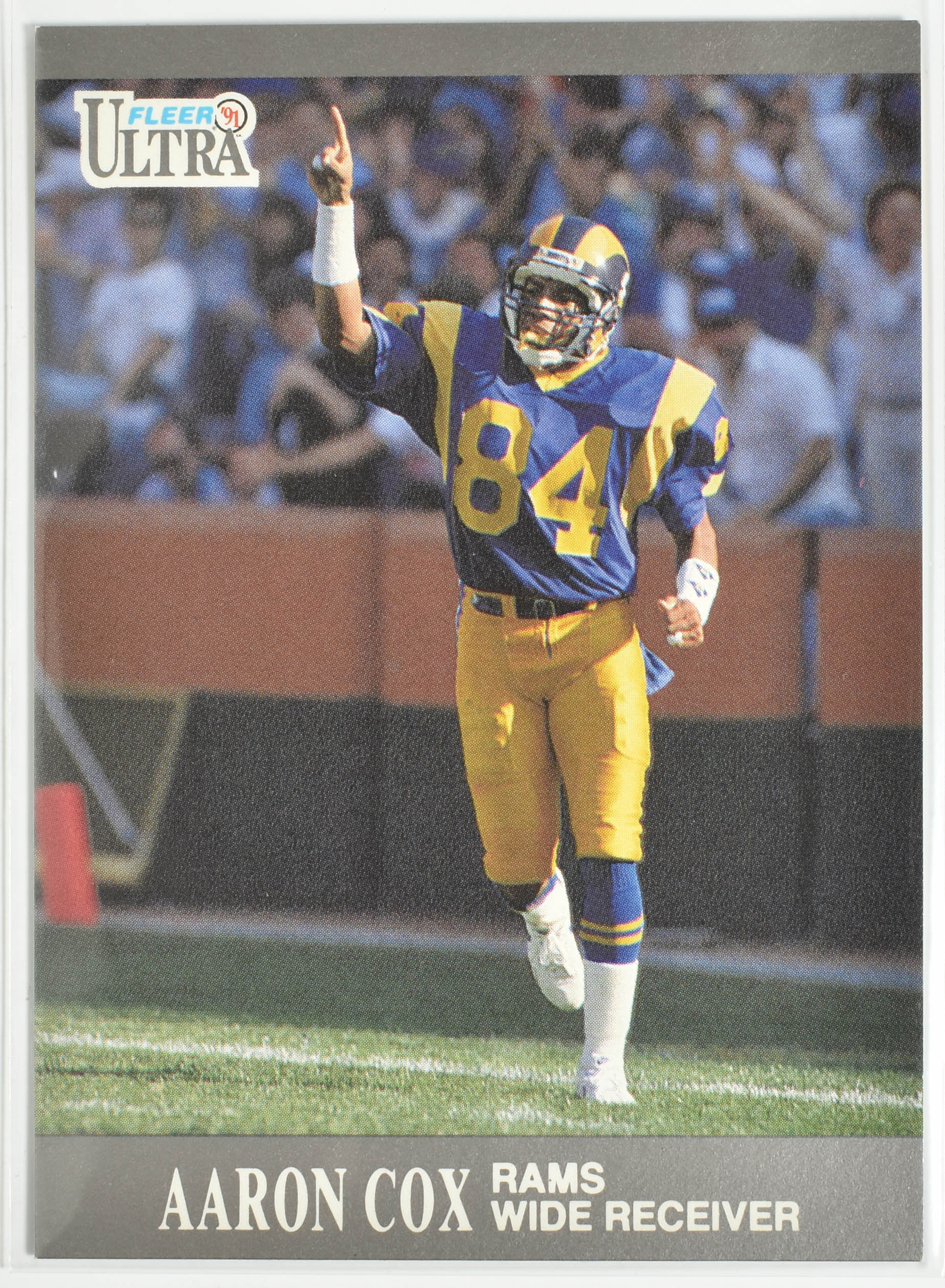 Aaron Cox 184 Fleer 1991 Rams Football Card