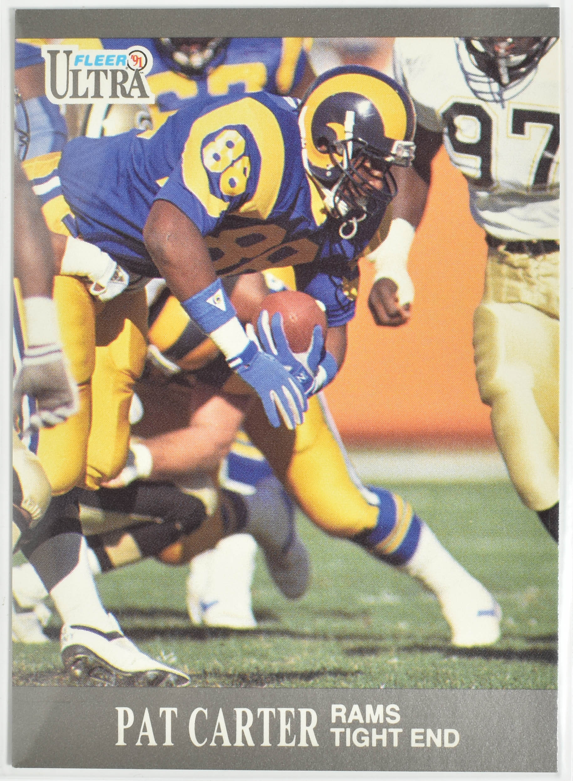 Pat Carter 183 Fleer 1991 Rams Football Card
