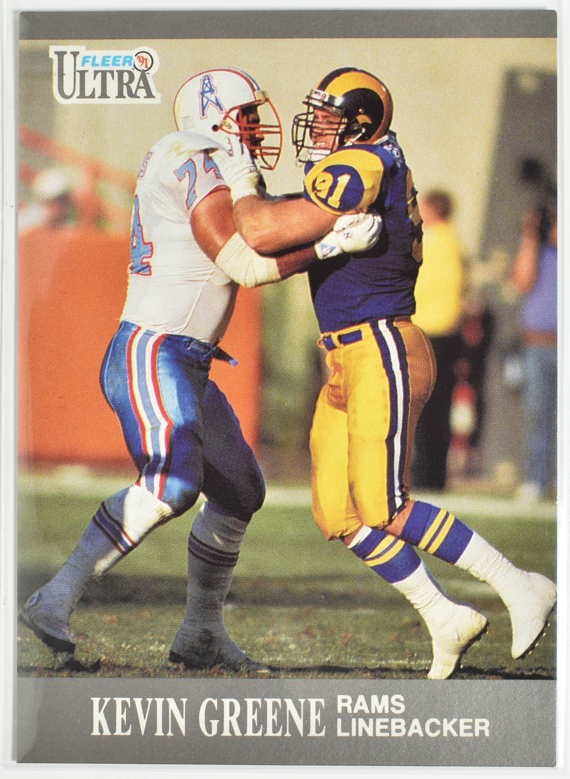 Kevin Greene 189 Fleer 1991 Rams Football Card