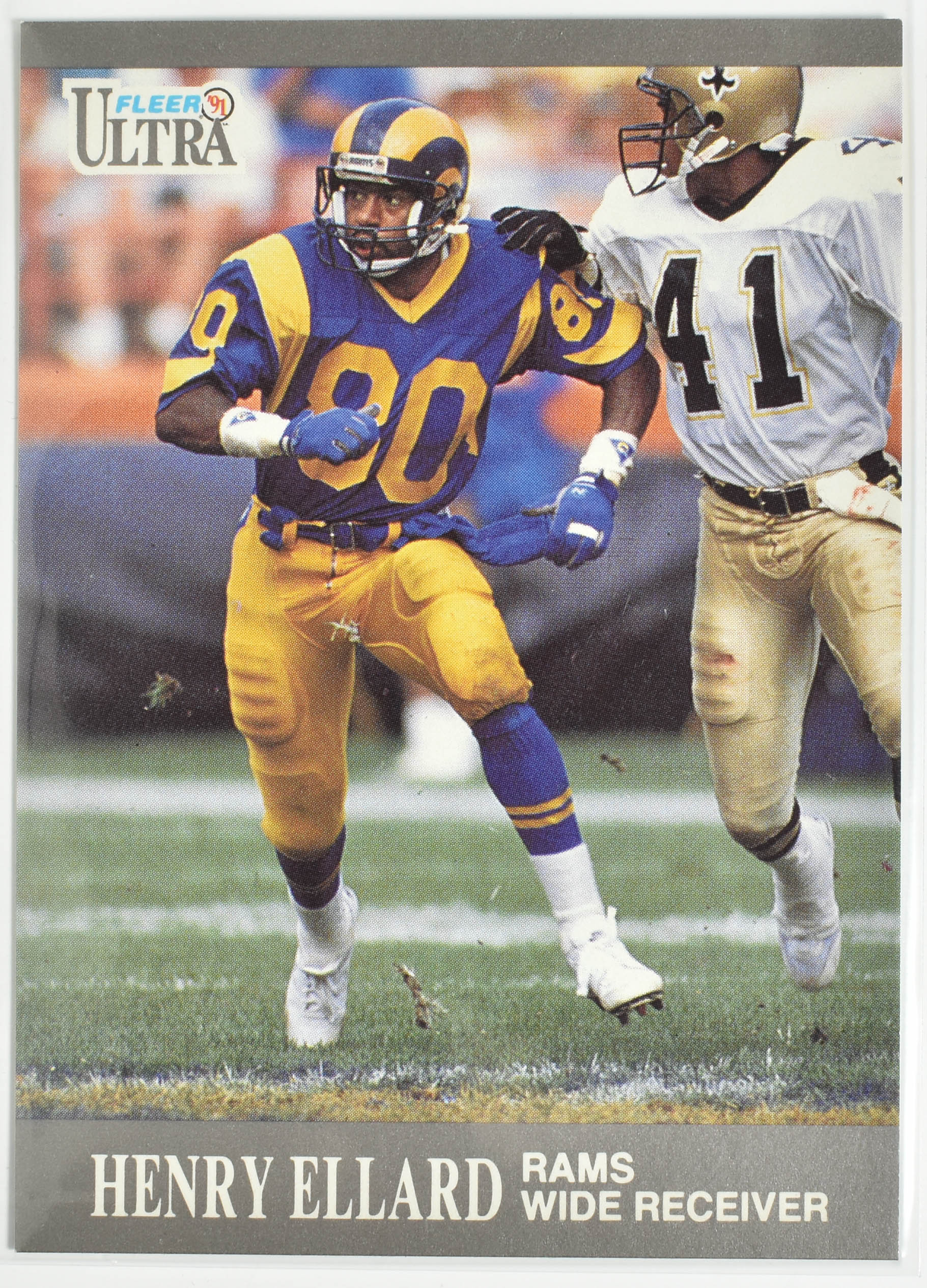 Henry Ellard 185 Fleer 1991 Rams Football Card