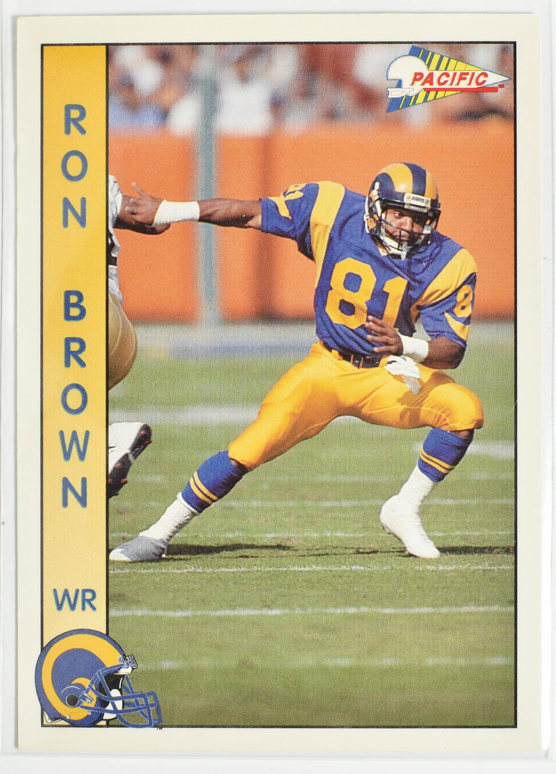 Ron Brown 161 Pacific 1992 Rams Football Card