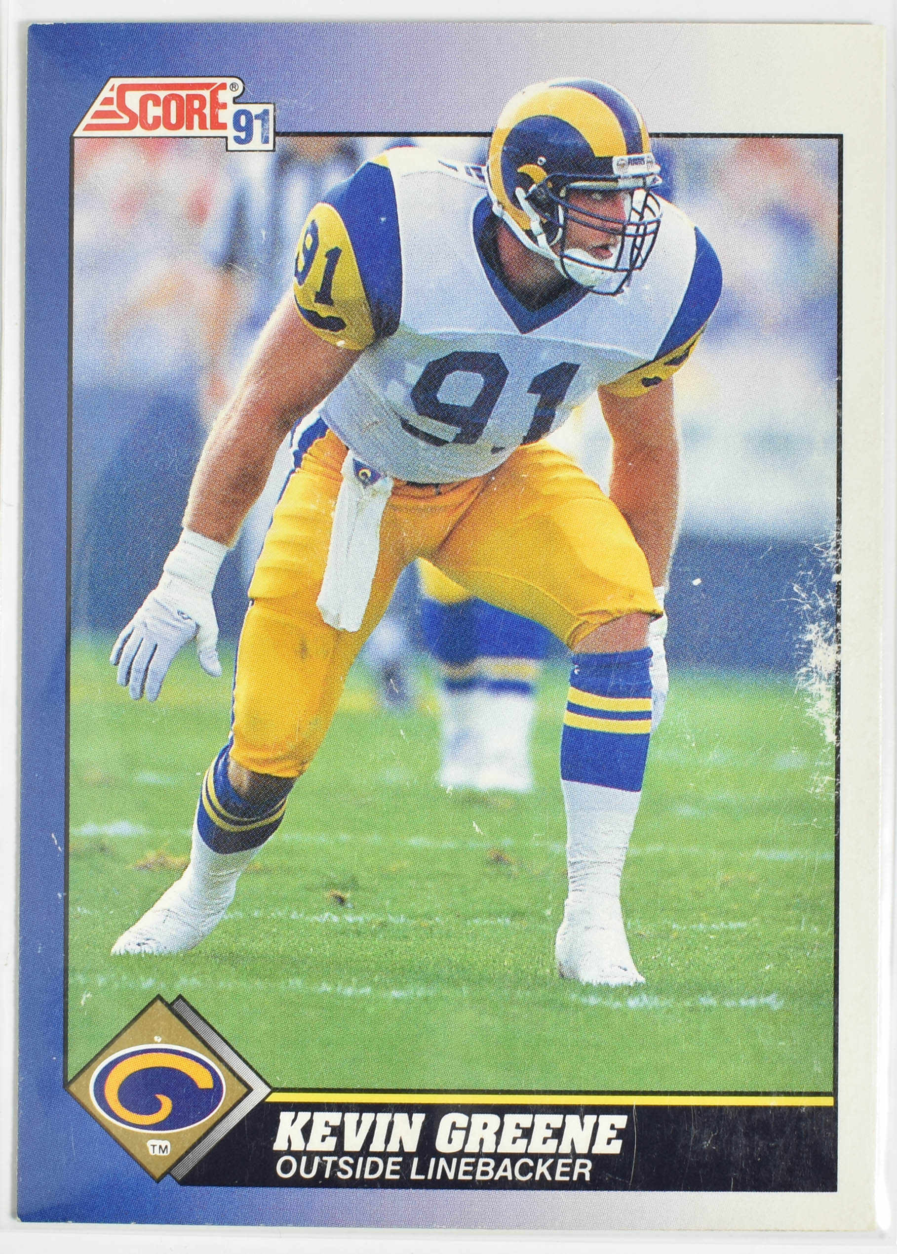 Kevin Greene 91 Score 1991 Rams Football Card