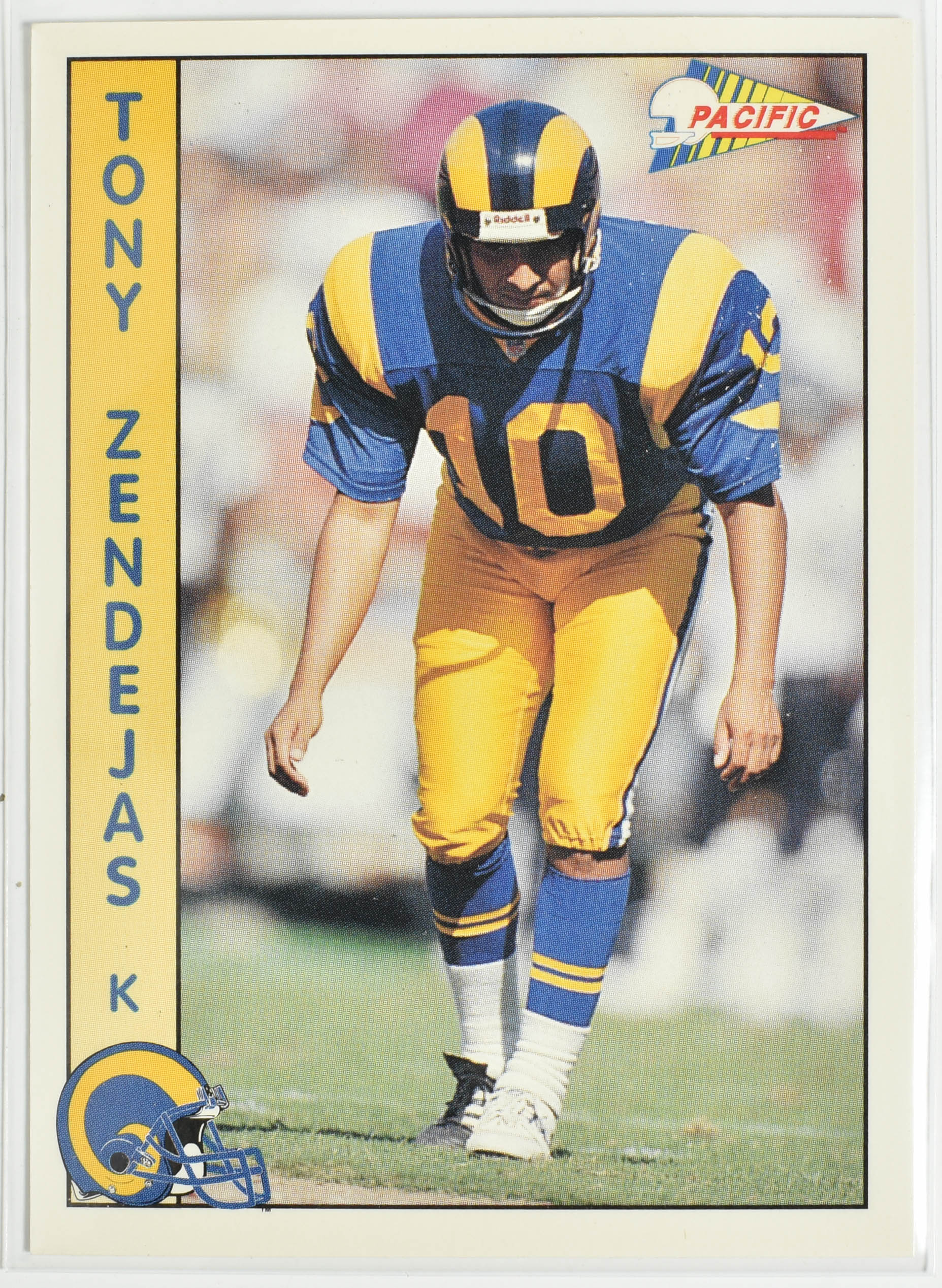 Tony Zendejas 484 Rams Football Card