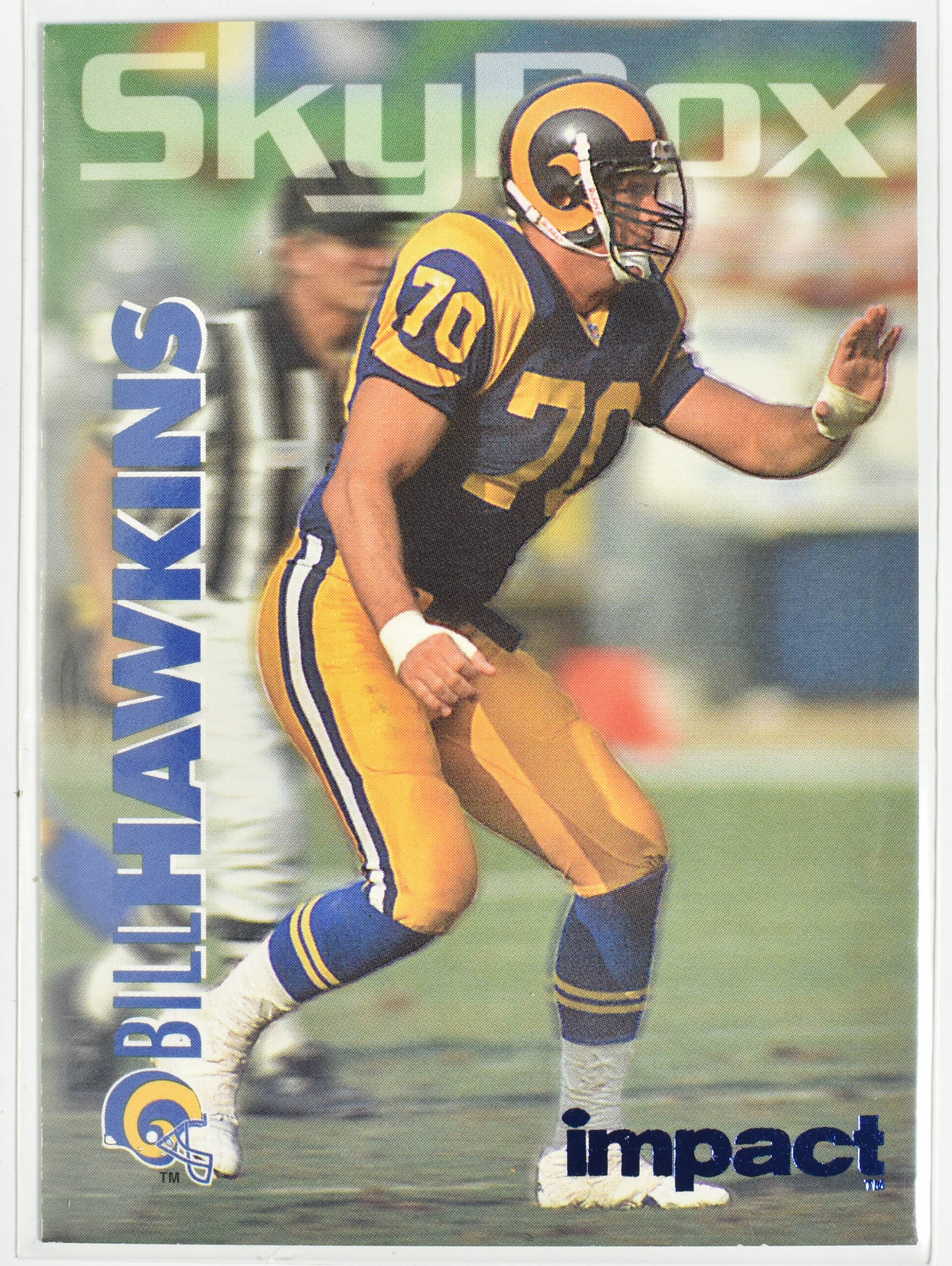 Bill Hawkins 171 Rams Football Card
