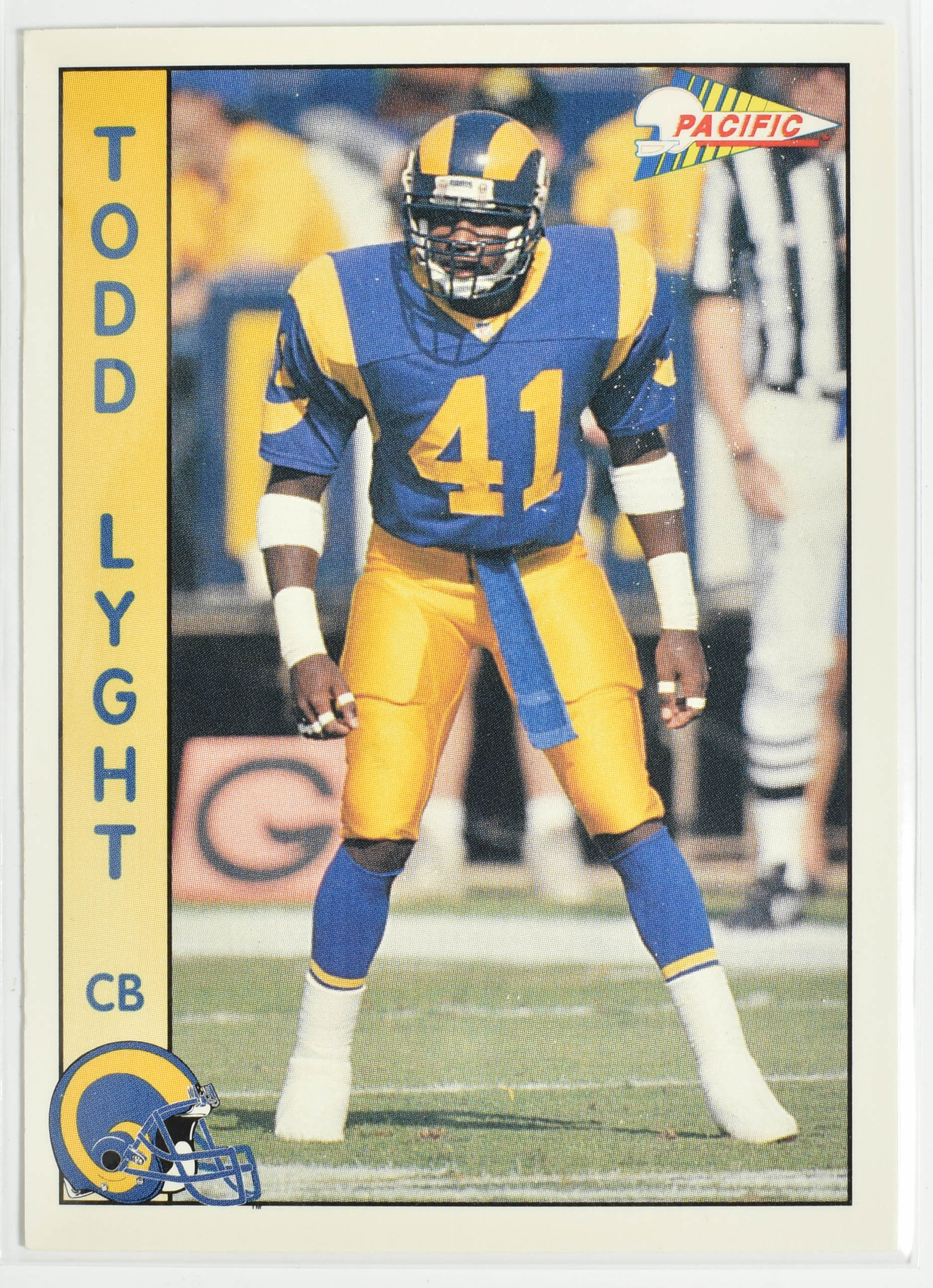 Todd Lyght 479 Rams Football Card