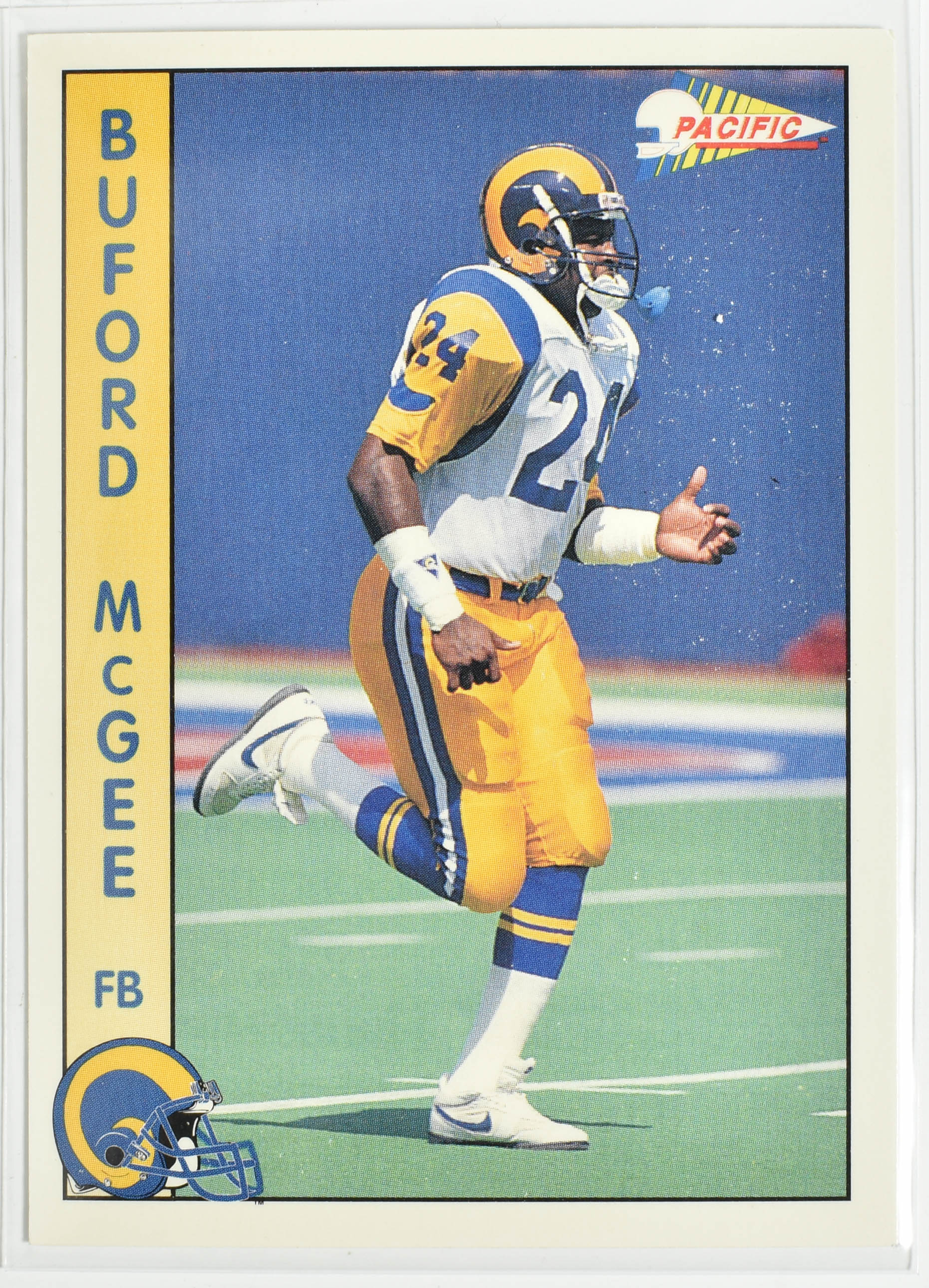 Buford McGee 480 Rams Football Card