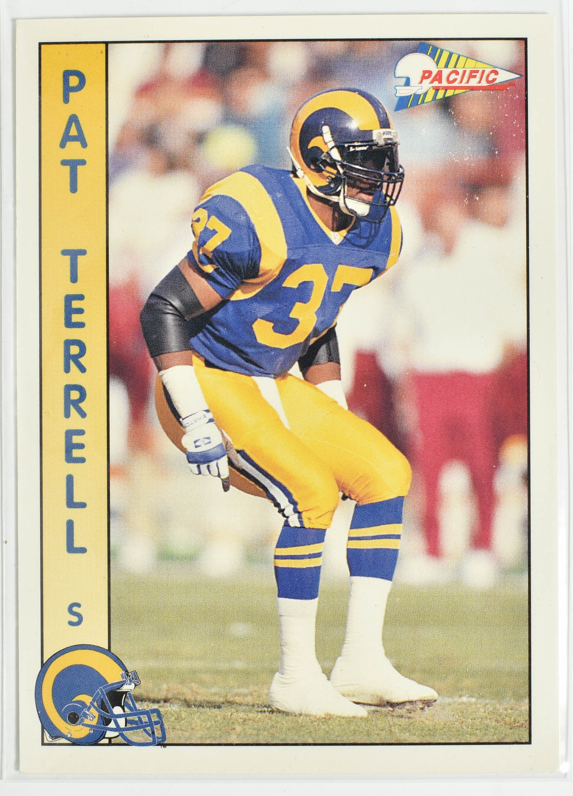 Pat Terrell 477 Pacific 1992 Rams Football Card
