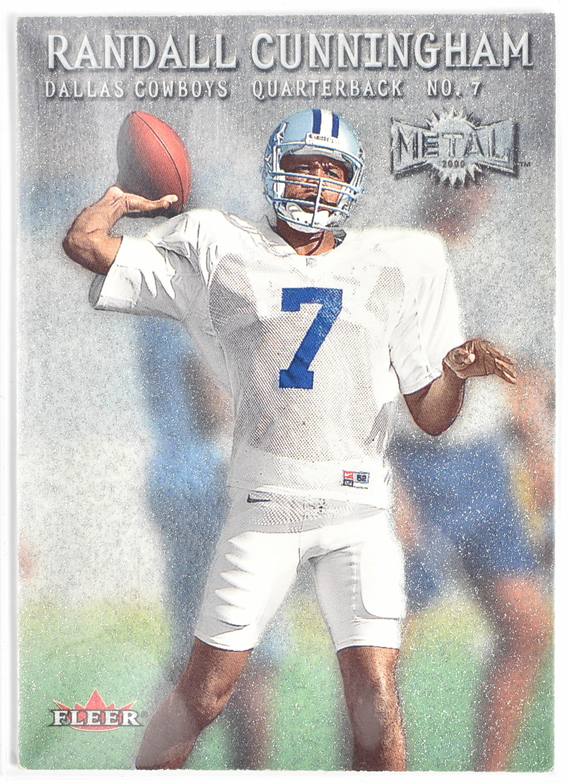 Randall Cunningham 33 Fleer 2000 Dallas Cowboys Football